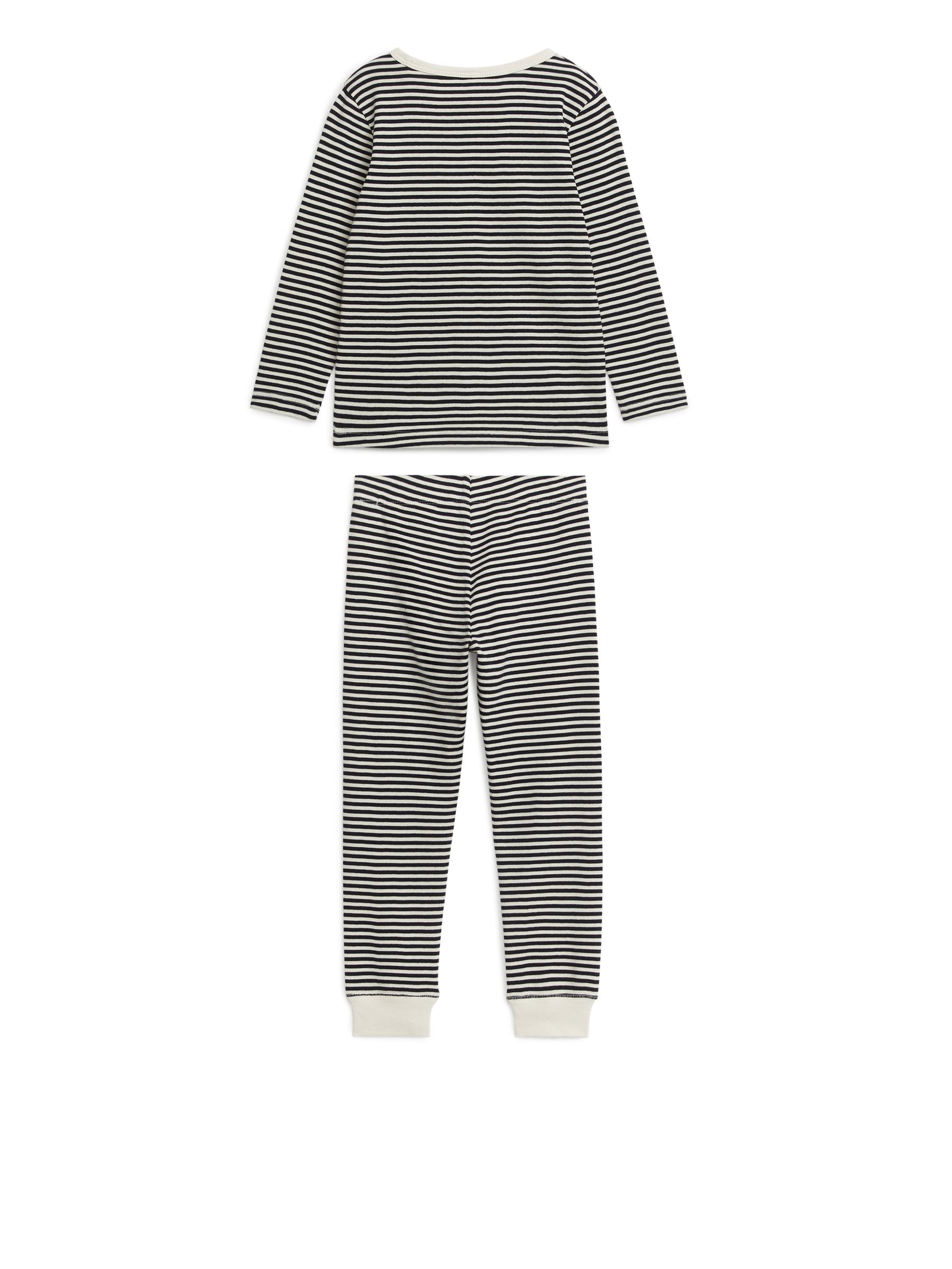 Jersey-Pyjama - Dunkelblau/Off-White - Regular Fit - Kinder - StillMedia/DescriptiveStillLife - 1