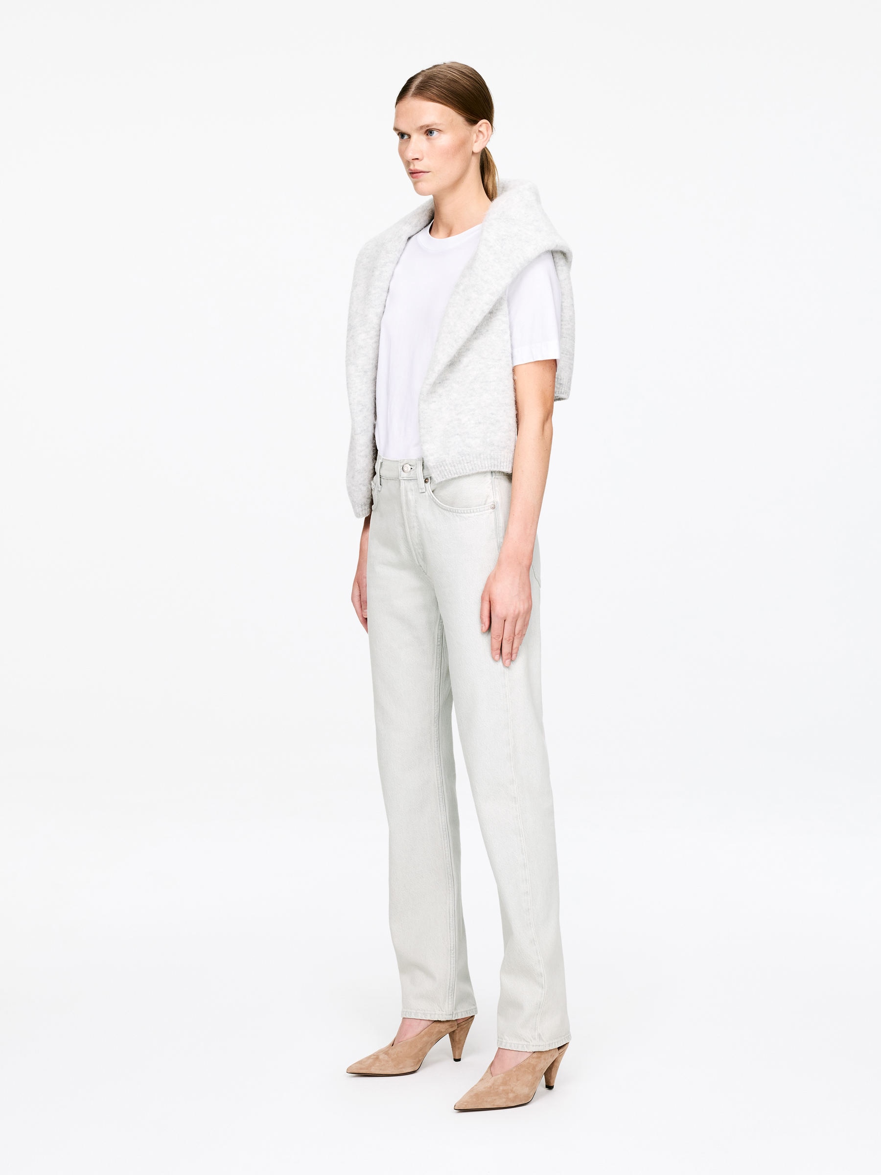 SNOW Straight Jeans - Off White - Slim fit - Women - StillMedia/Lookbook - 4