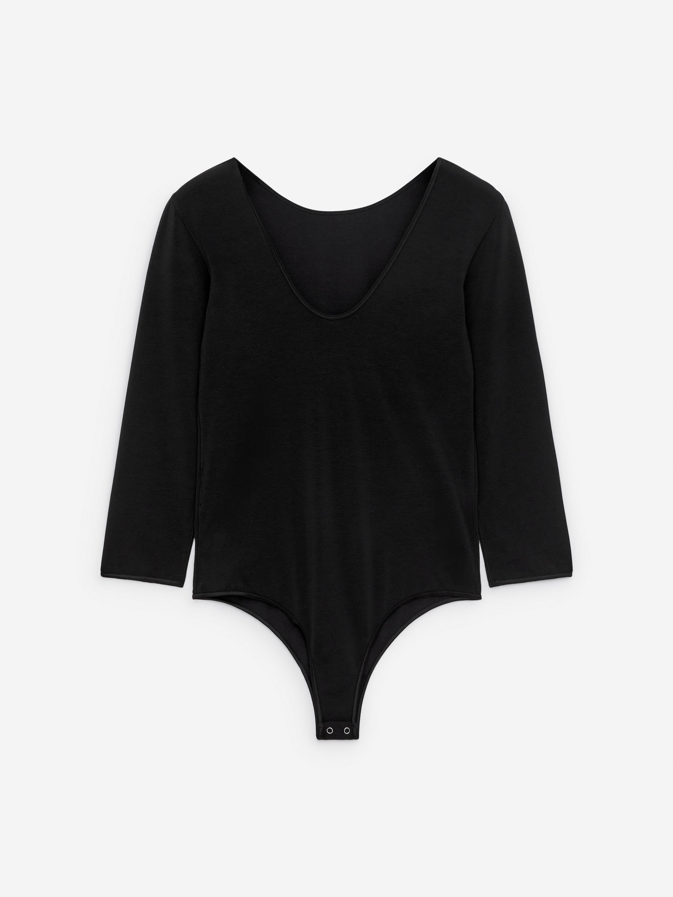 Long-Sleeve Bodysuit - Black - Slim fit - Women - StillMedia/DescriptiveStillLife - 1