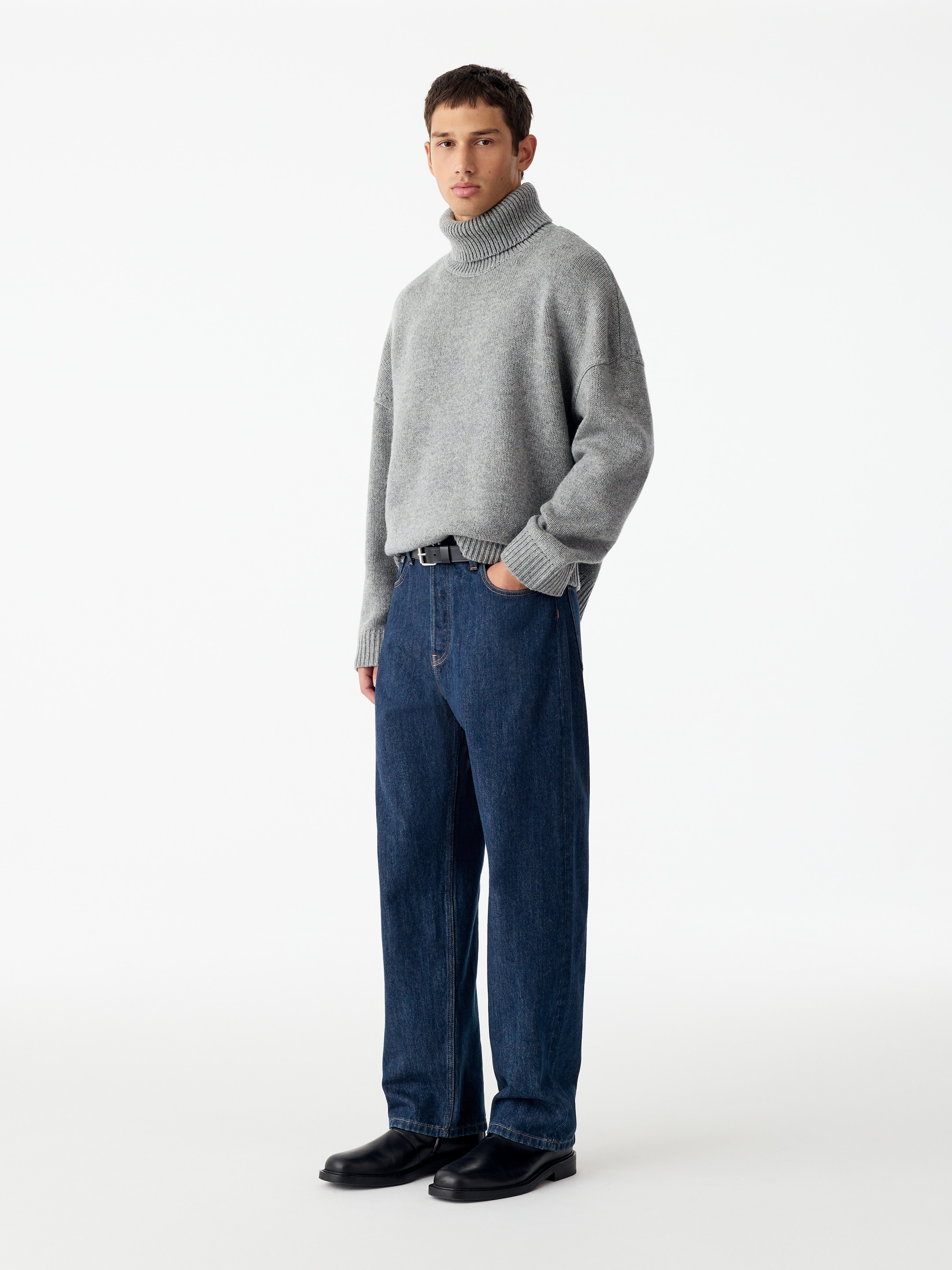 MIST Wide Jeans - Dark Blue - Loose fit - men - StillMedia/Lookbook - 5