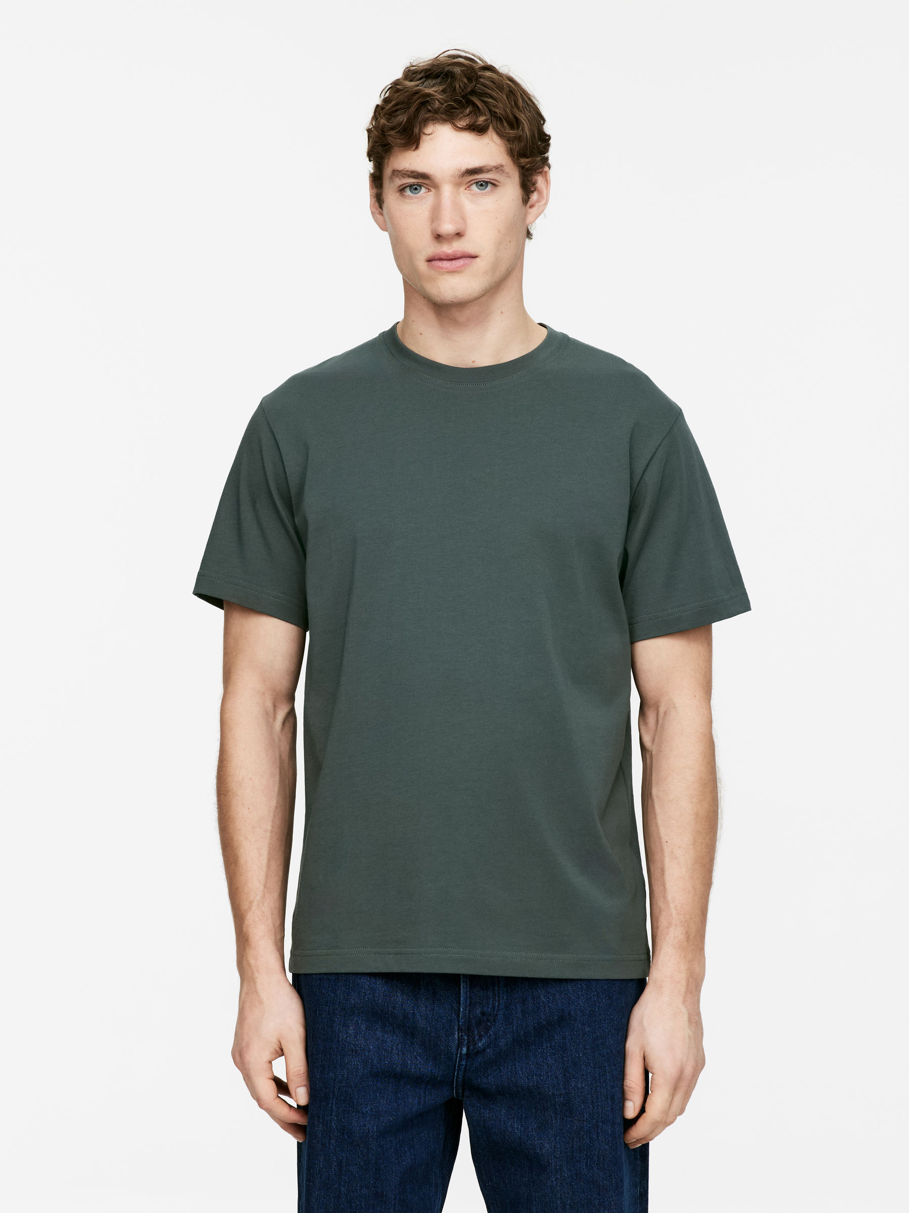 T-Shirt mit normaler Passform, 170 g/m² - Dunkelgrün - Regular Fit - Men - StillMedia/Lookbook - 5