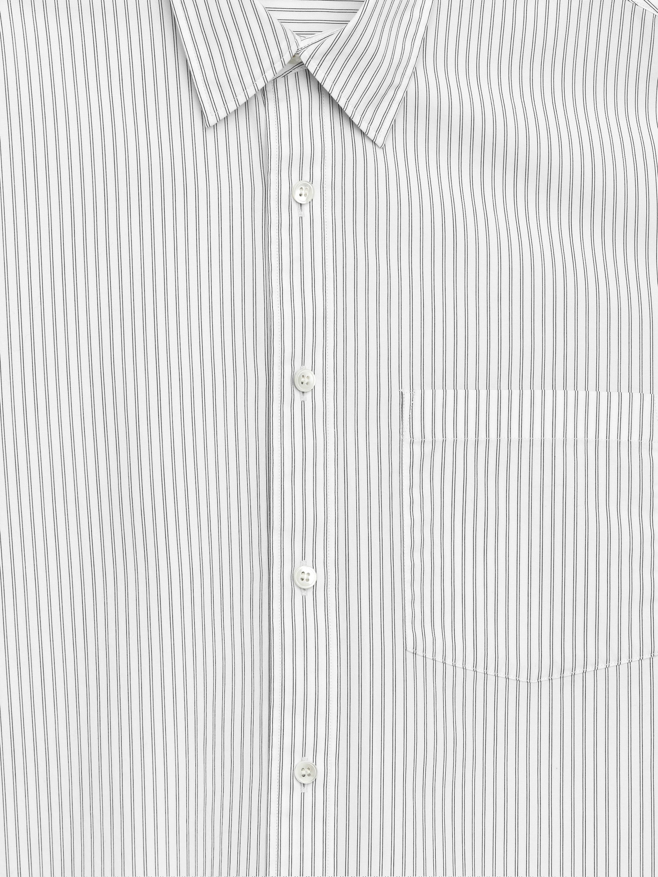 Chemise en popeline décontractée - Blanc/Rayures - Loose fit - Homme - StillMedia/DescriptiveDetail - 1