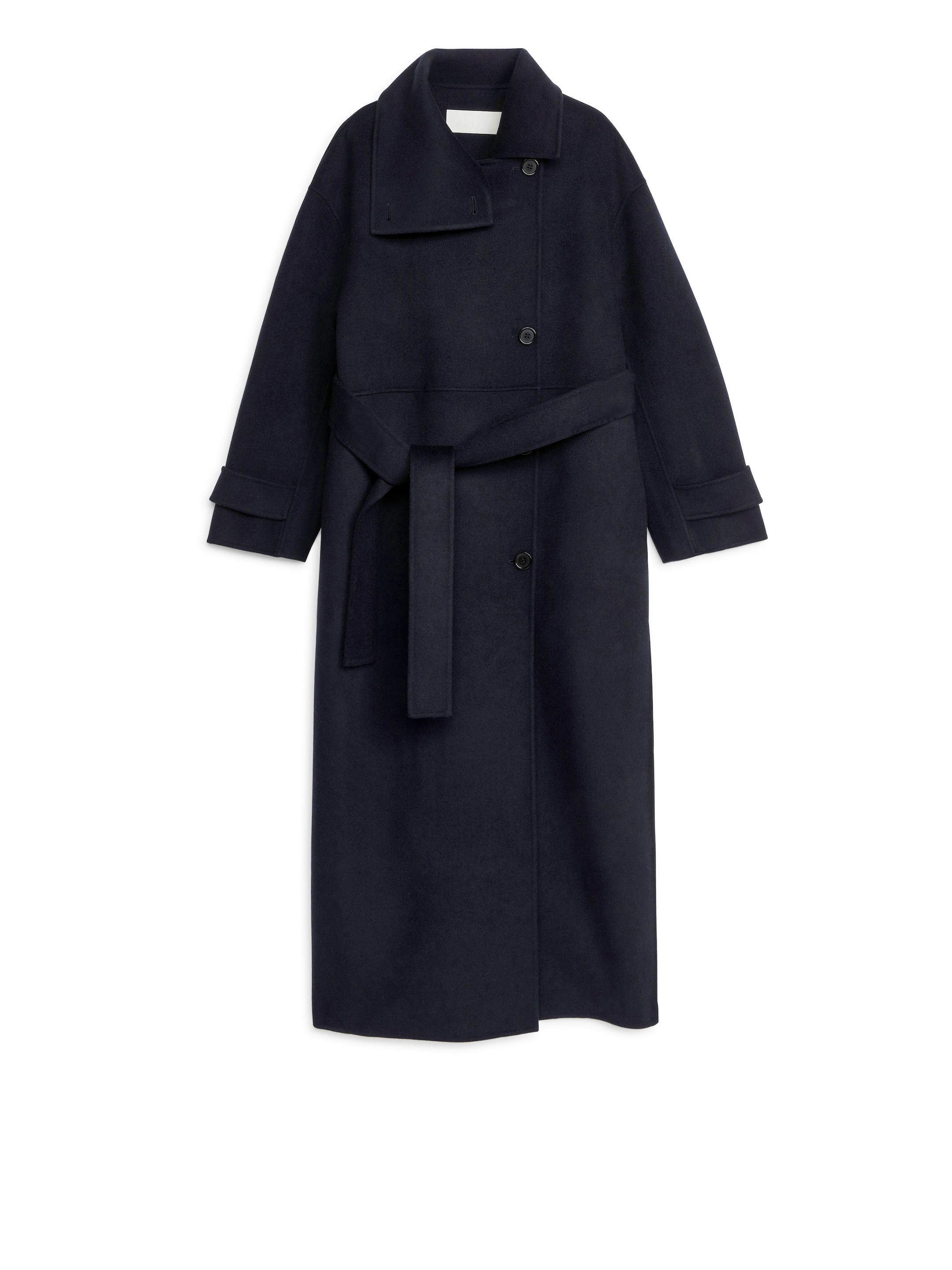 Double-Face Wool Coat - Dark Blue - Regular fit - Women - StillMedia/DescriptiveStillLife - 3