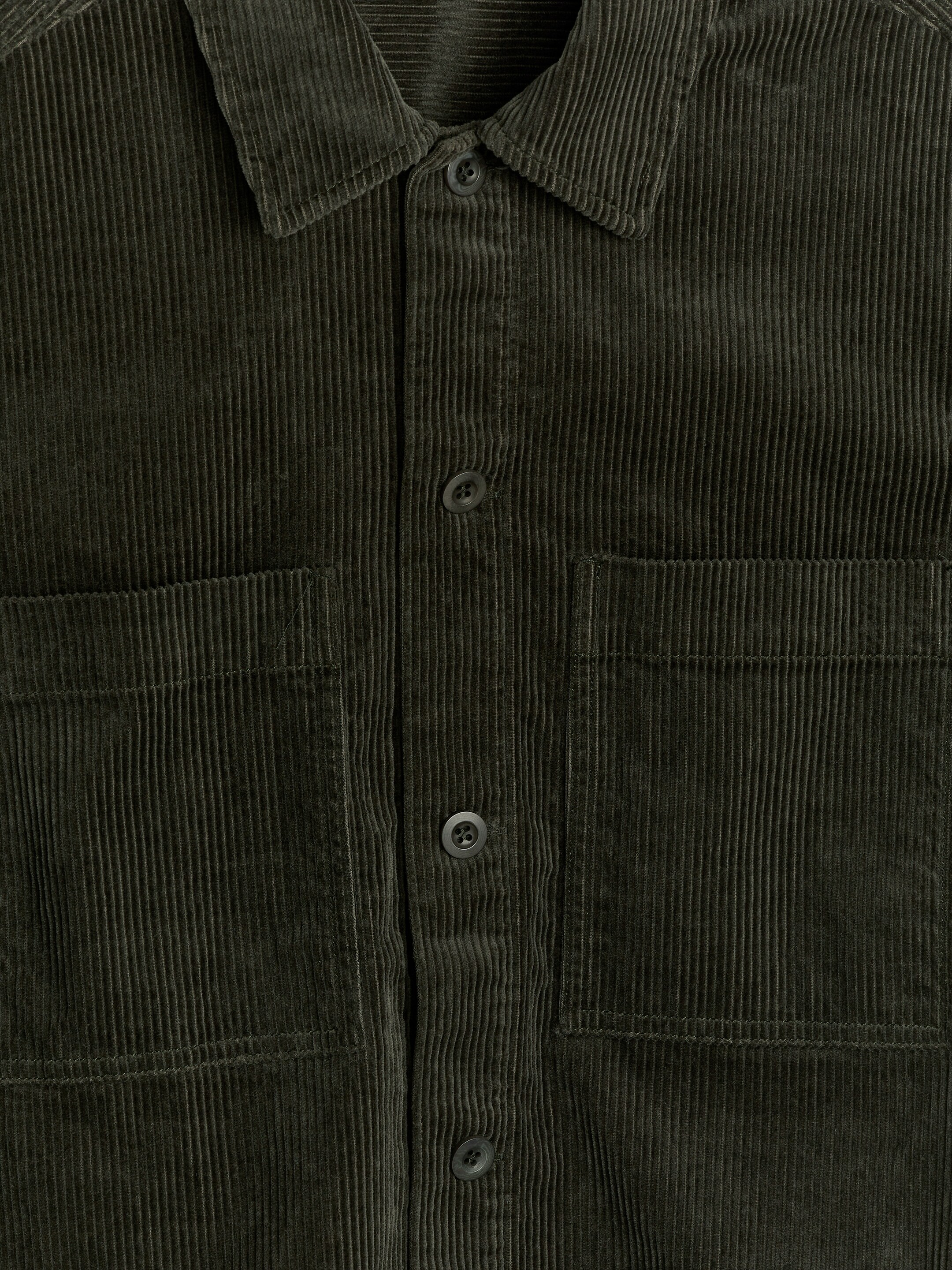 Visa större bild: Overshirt i manchester - Mörkgrön - HERR | H&M SE 2