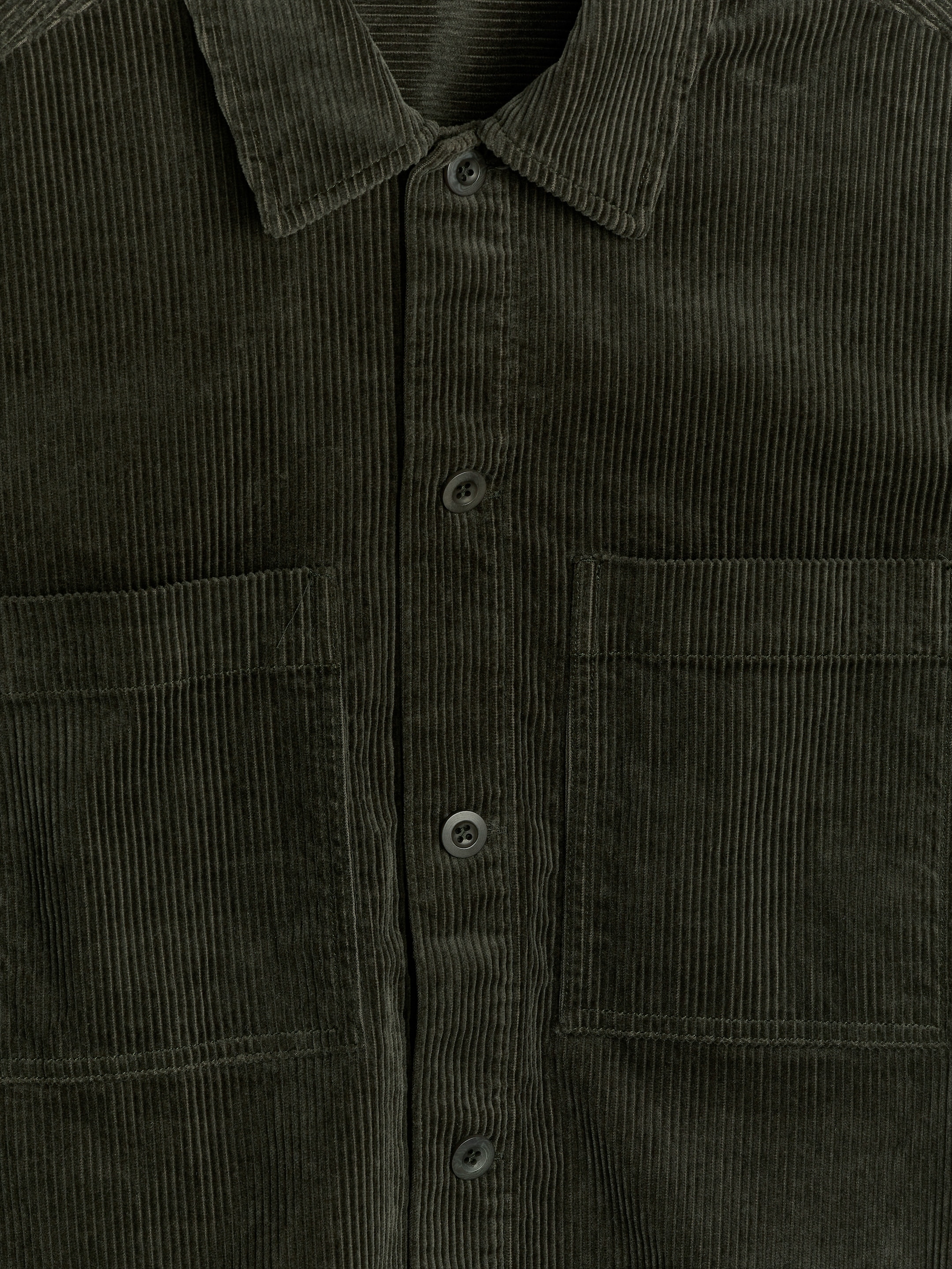 Corduroy Overshirt - Dark Green - Regular fit - Men - StillMedia/DescriptiveDetail - 1