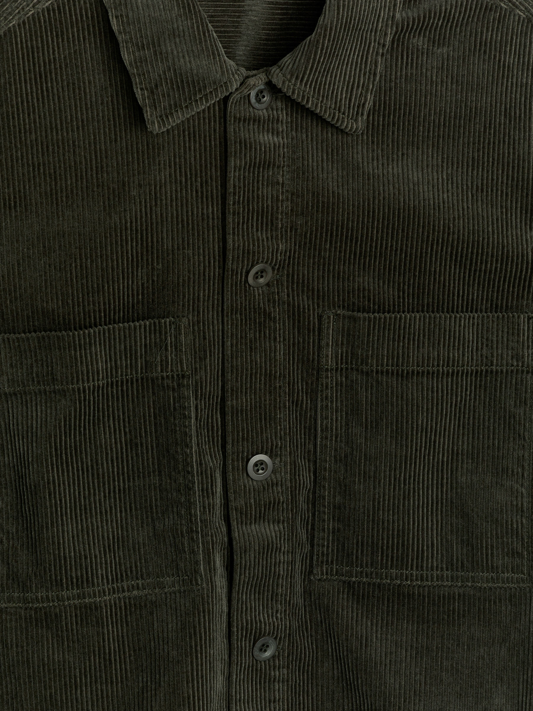 Corduroy Overshirt - Dark Green - Regular fit - Men - StillMedia/DescriptiveDetail - 1