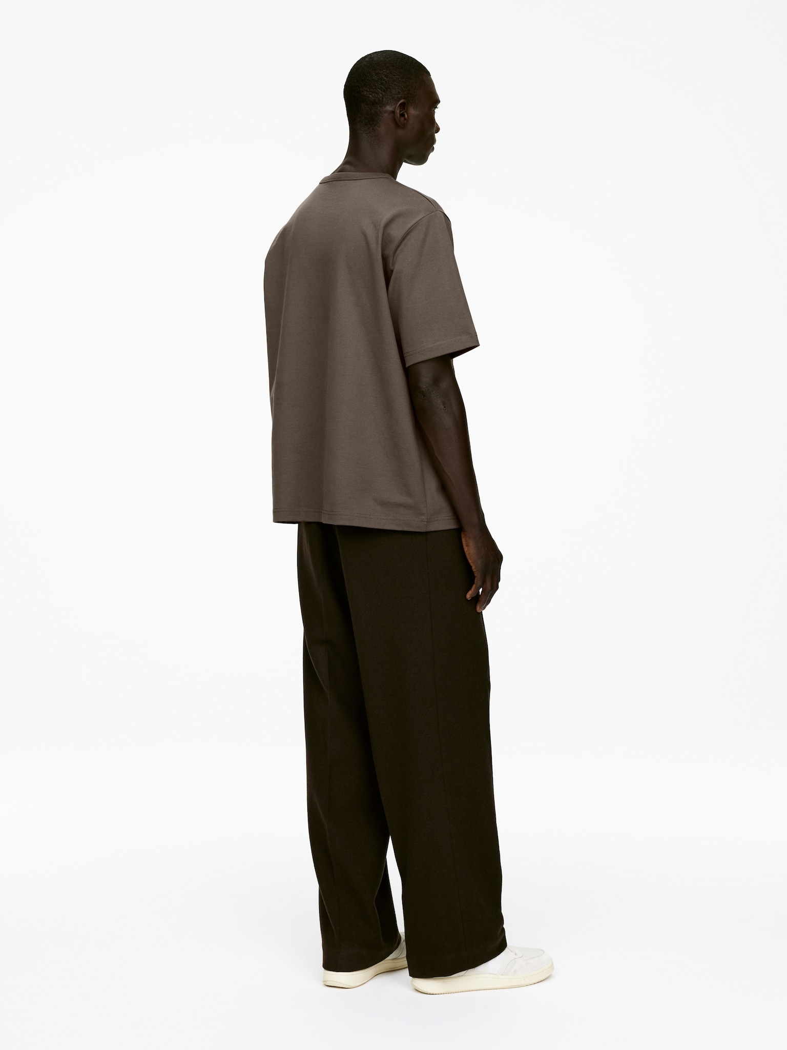 T-shirt oversize 270 GSM - Taupe foncé/Noir/Avoine/Blanc/Bleu foncé - 6