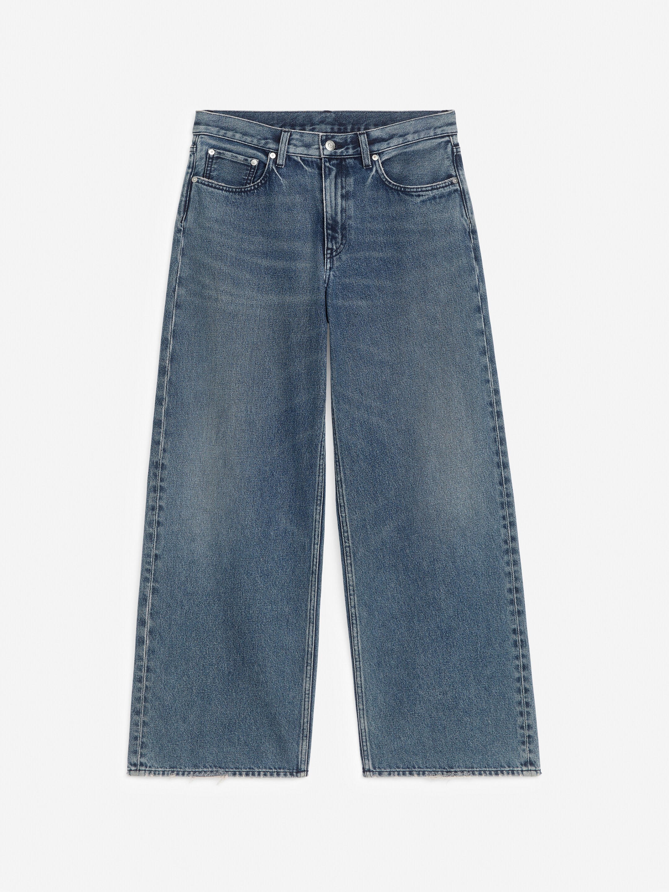 Größeres Bild ansehen: CLOUD Loose Jeans mit weitem Bein - Mittelblau - Ladies | H&M DE 1