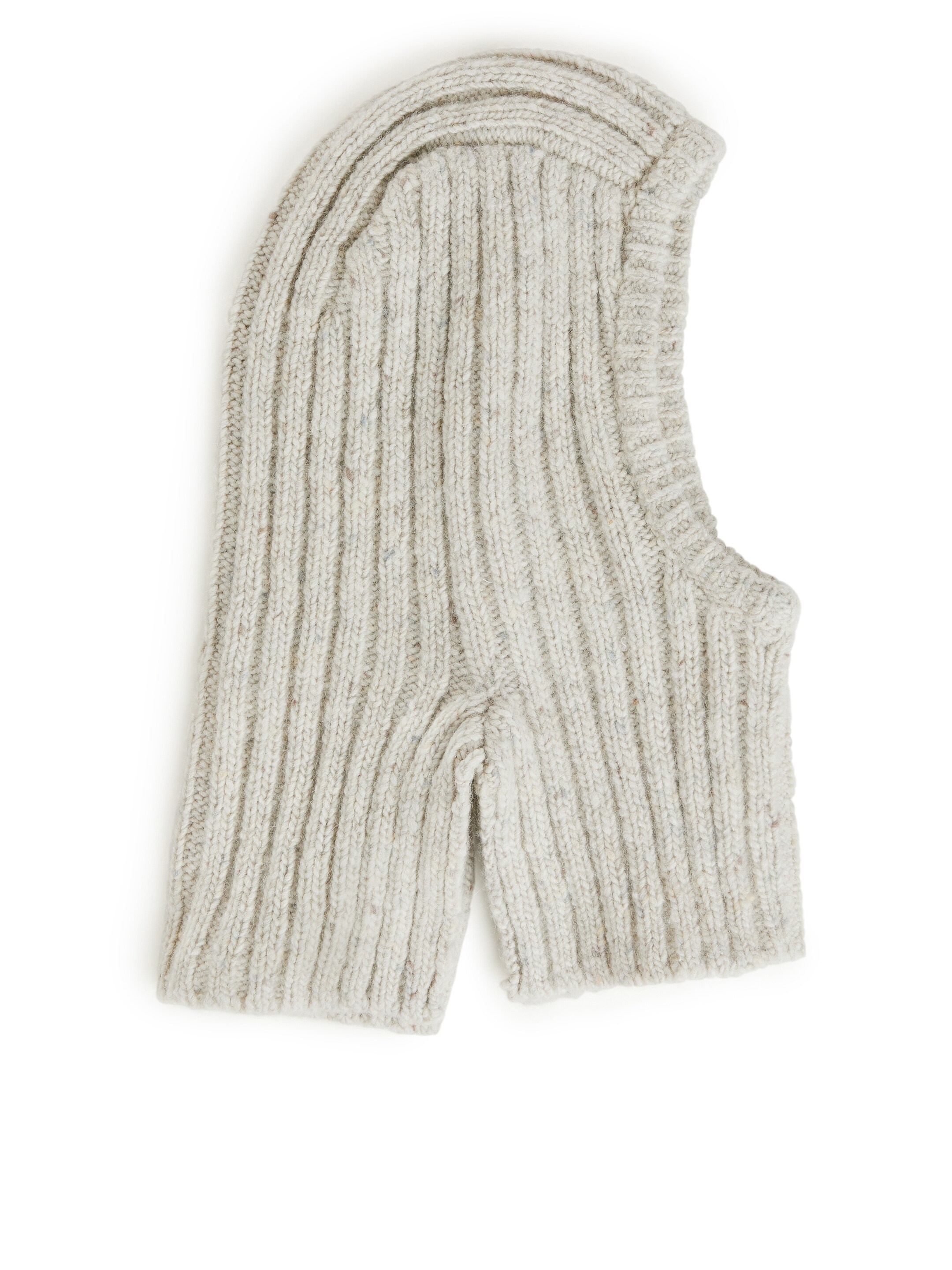 Visa större bild: Ullhuva med nepstextur - Off-white/neps - BARN | H&M SE 1