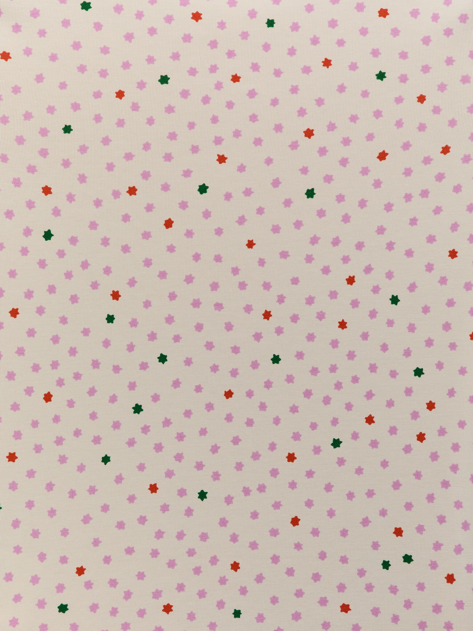 Σετ Πιτζάμας Jersey - Λευκό με Αστέρια/ΡΟΖ/ΚΑΡΔΙΕΣ/Λιλά/Αλεπούδες/Σκούρο Πράσινο/Κόκκινο/Λευκό/Blue/White/Μπλε/Λύκοι/Ανοιχτό Μπλε/Λιλά - 2