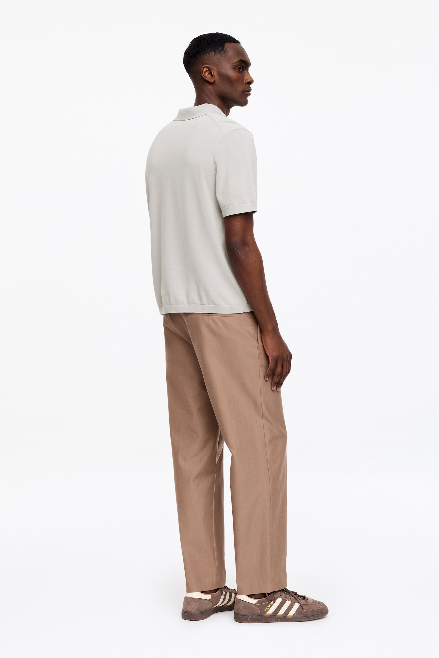 Jemně pletené polo tričko-Mole - 4