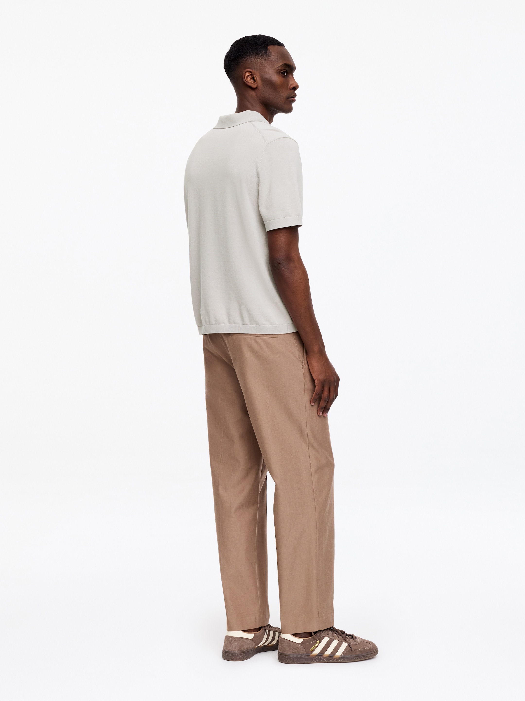 Polo en maille fine - Taupe - Regular fit - Homme - StillMedia/Lookbook - 3