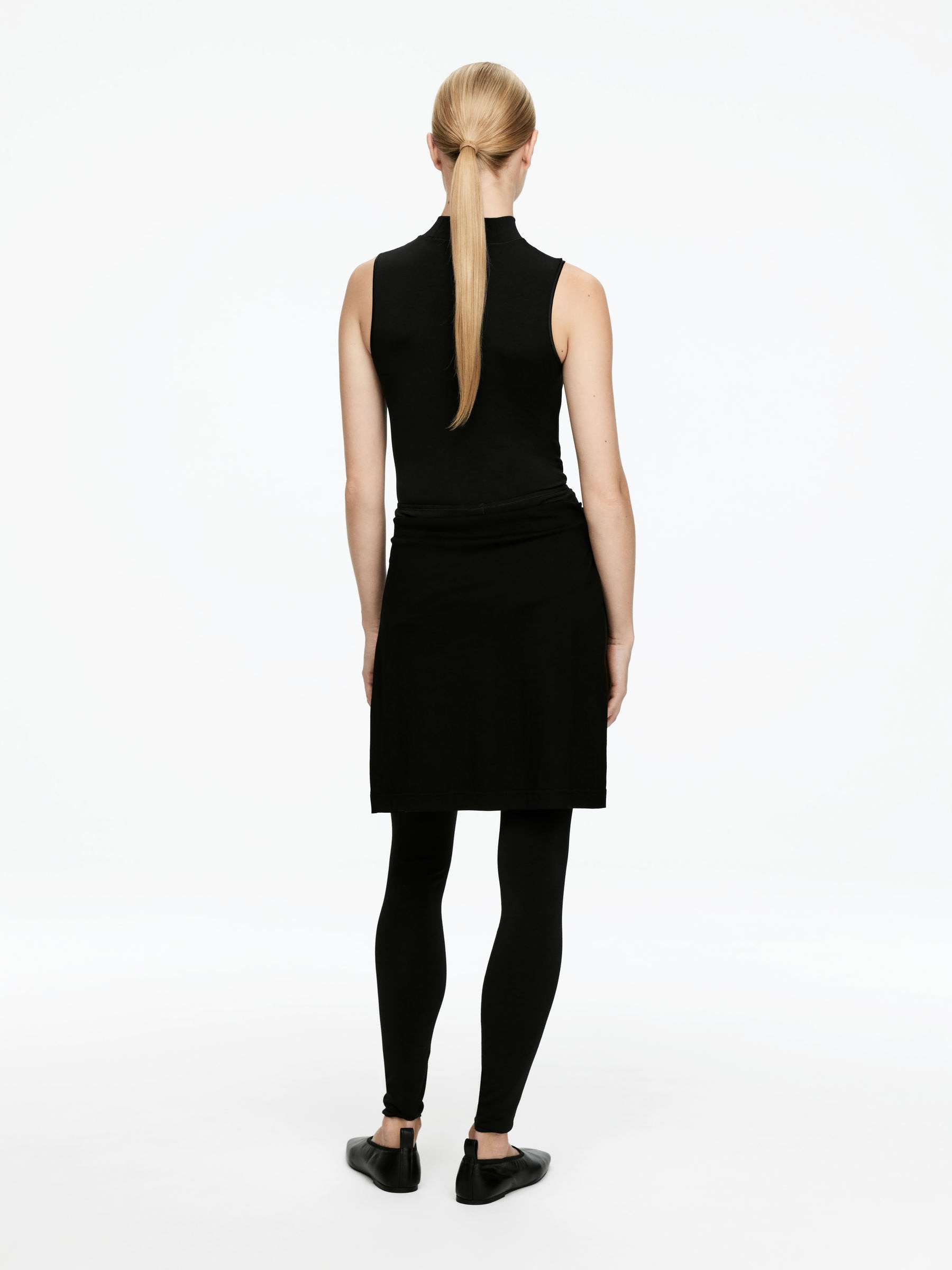 Stretchig body med halvpolo - Svart - Slim fit - Women - StillMedia/Lookbook - 4