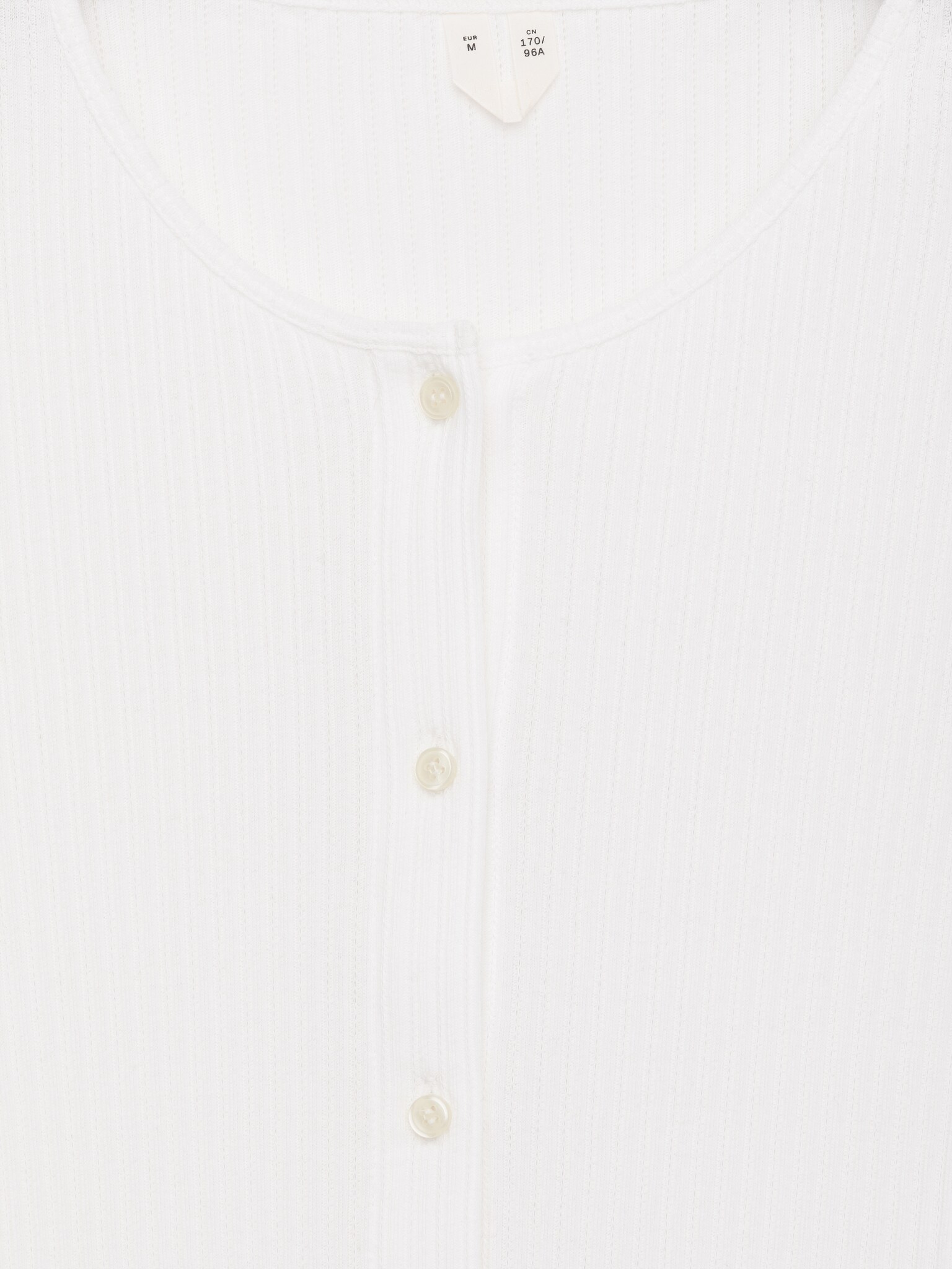 Cardigan in cotone con lavorazione pointelle - Bianco - 2