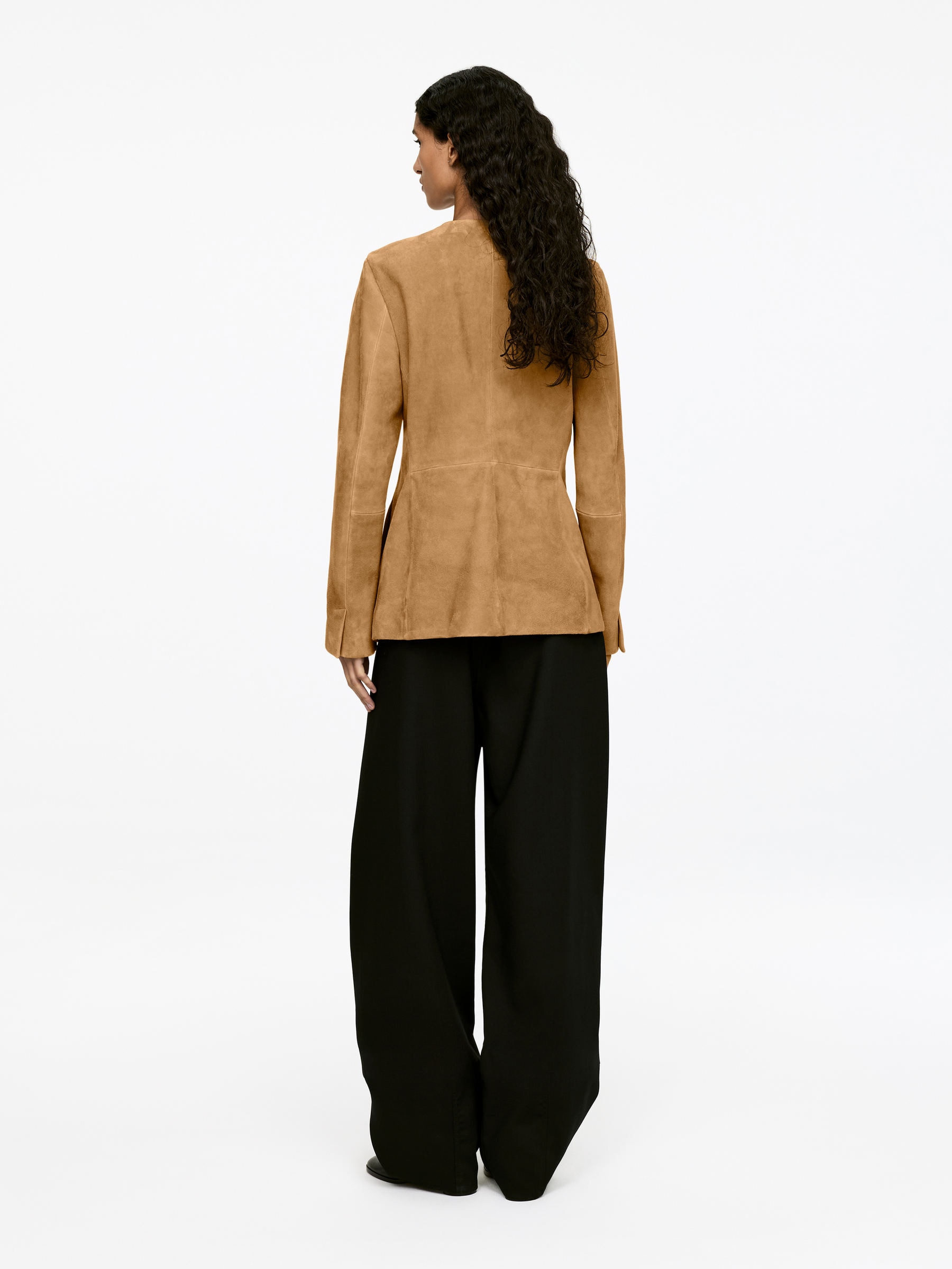 Suede Jacket - Beige - Regular fit - Women - StillMedia/Lookbook - 7