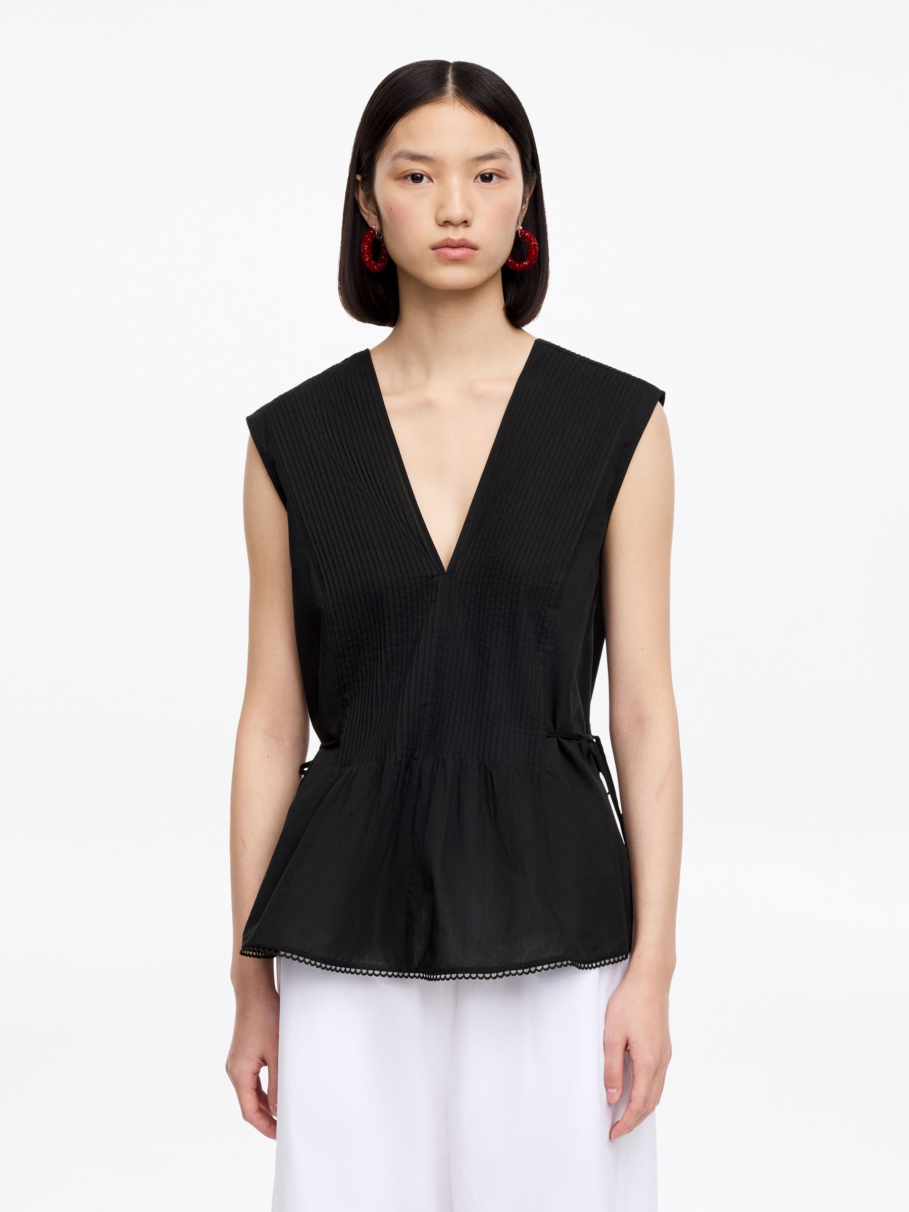 Pintuck Top-#272627-18368