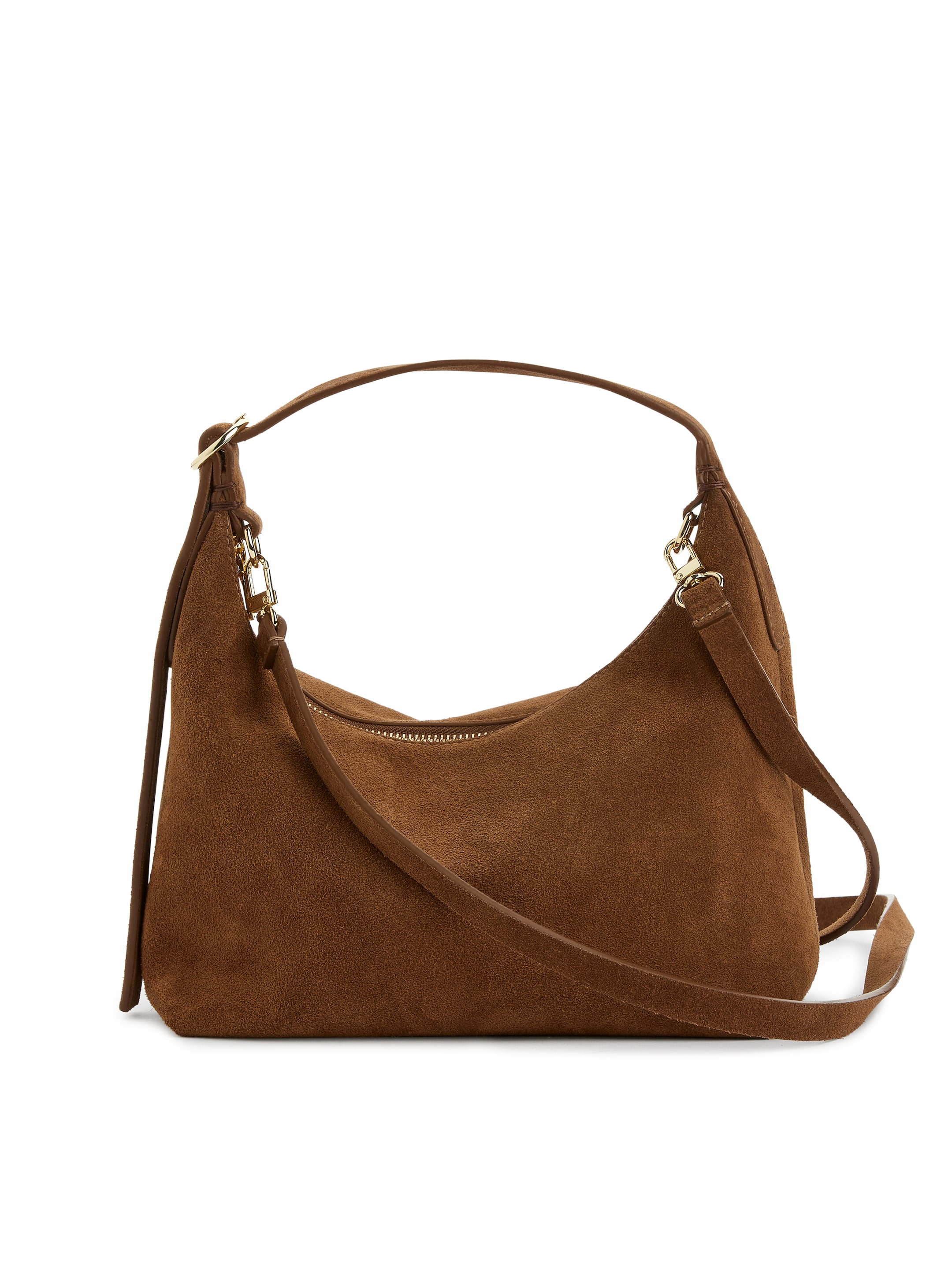 Borsa in pelle crosta scamosciata - Marrone - Women - StillMedia/DescriptiveStillLife - 7