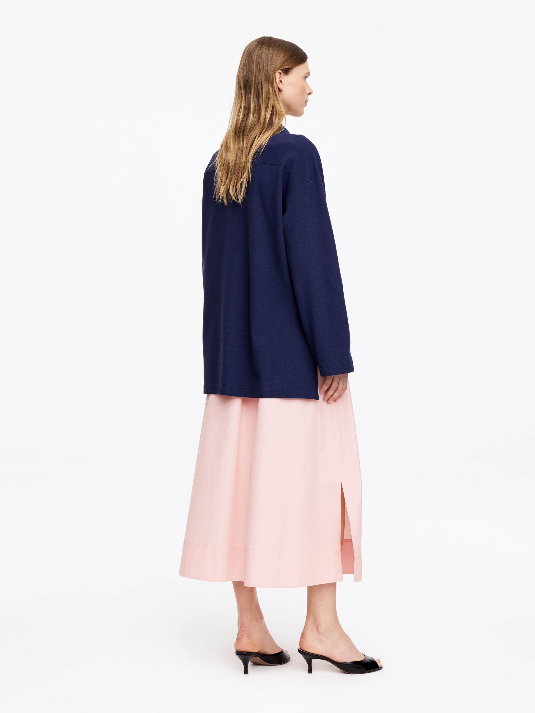 Midi Cotton Skirt - Pink - Regular fit - Women - StillMedia/Lookbook - 2