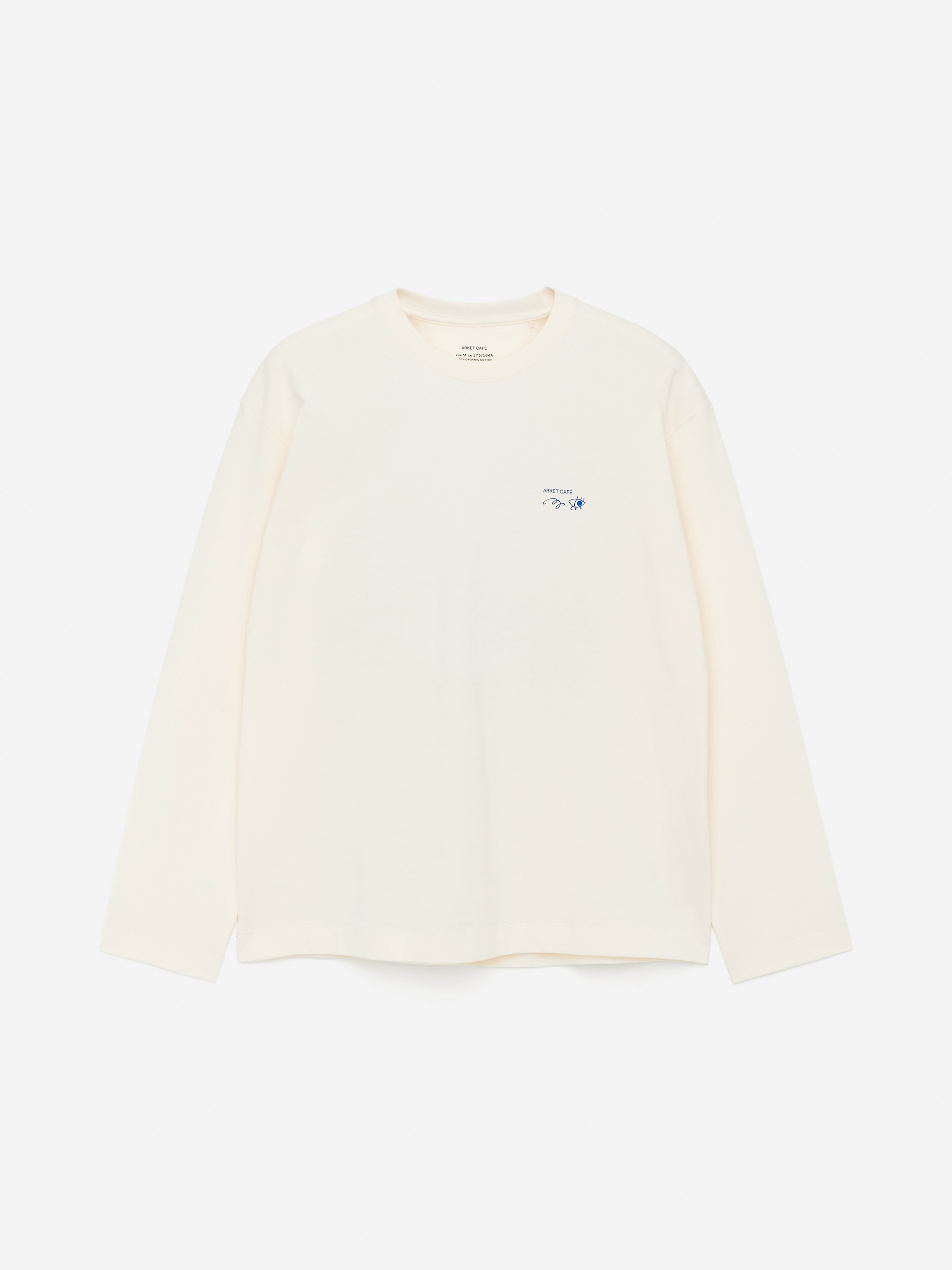 Visualizza immagine più grande: T-shirt a maniche lunghe ARKET CAFÉ - Bianco sporco/Blu - UOMO | H&M IT 5
