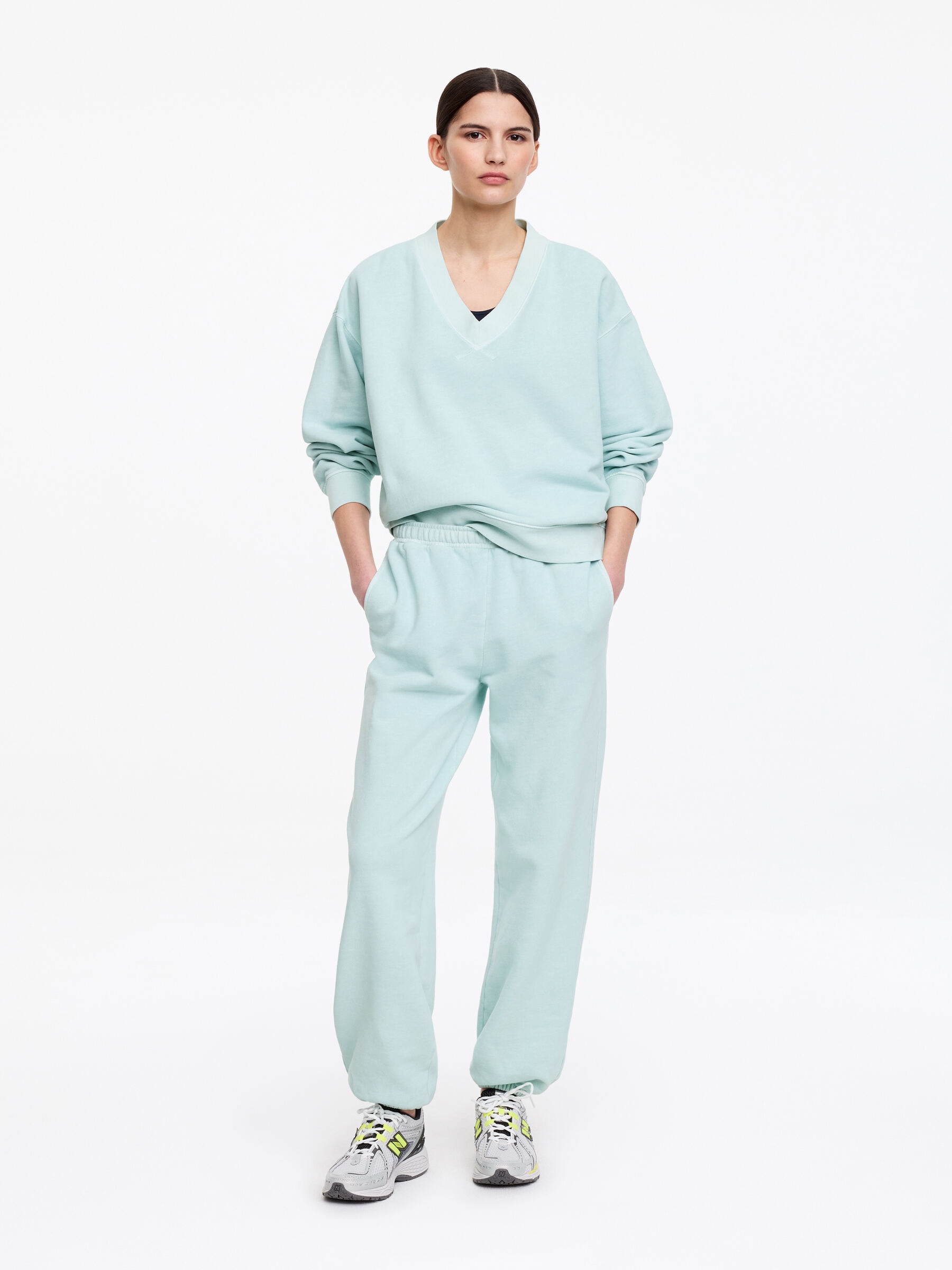 Jogginghose aus Frottee-#C5D8DB-18600