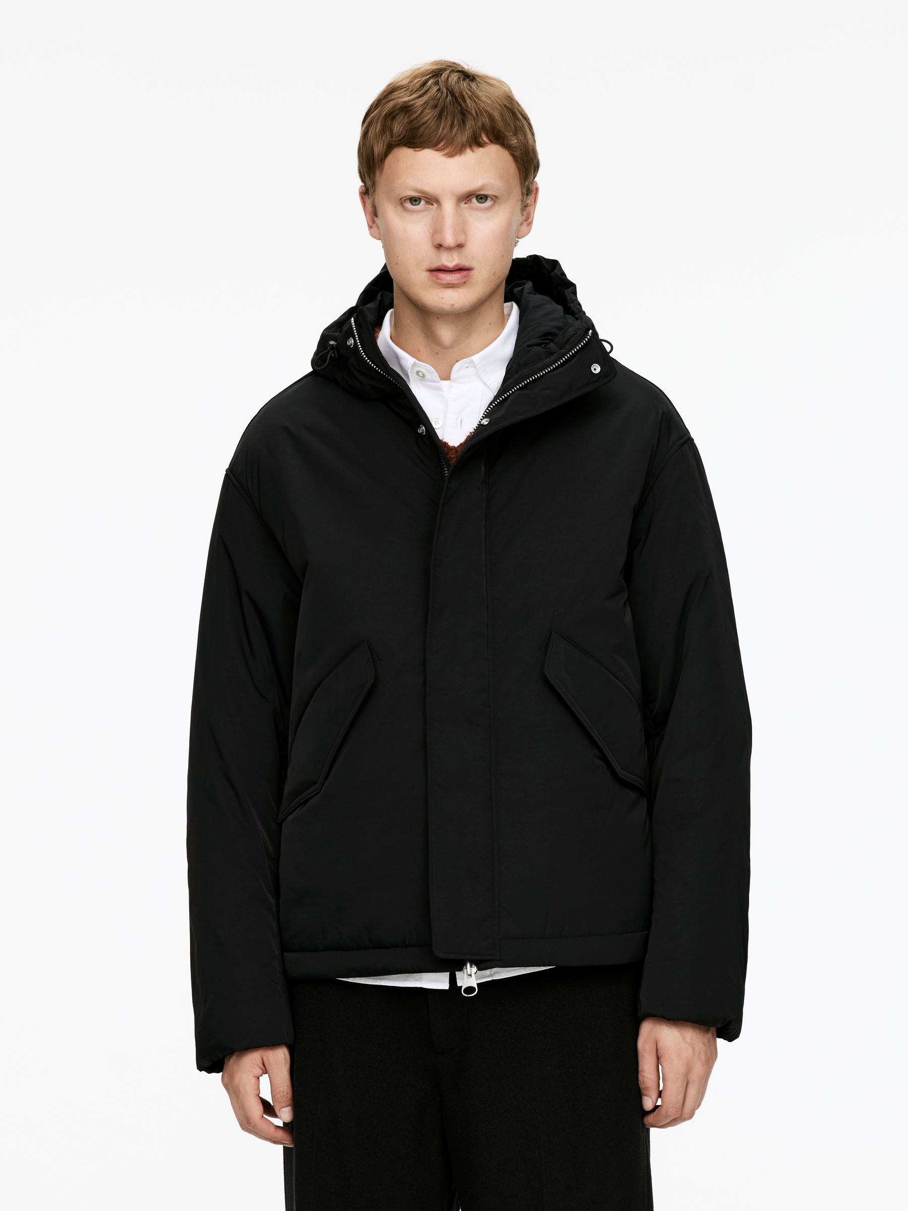 Padded Windbreaker Jacket - Black - Regular fit - Men - StillMedia/Lookbook - 5