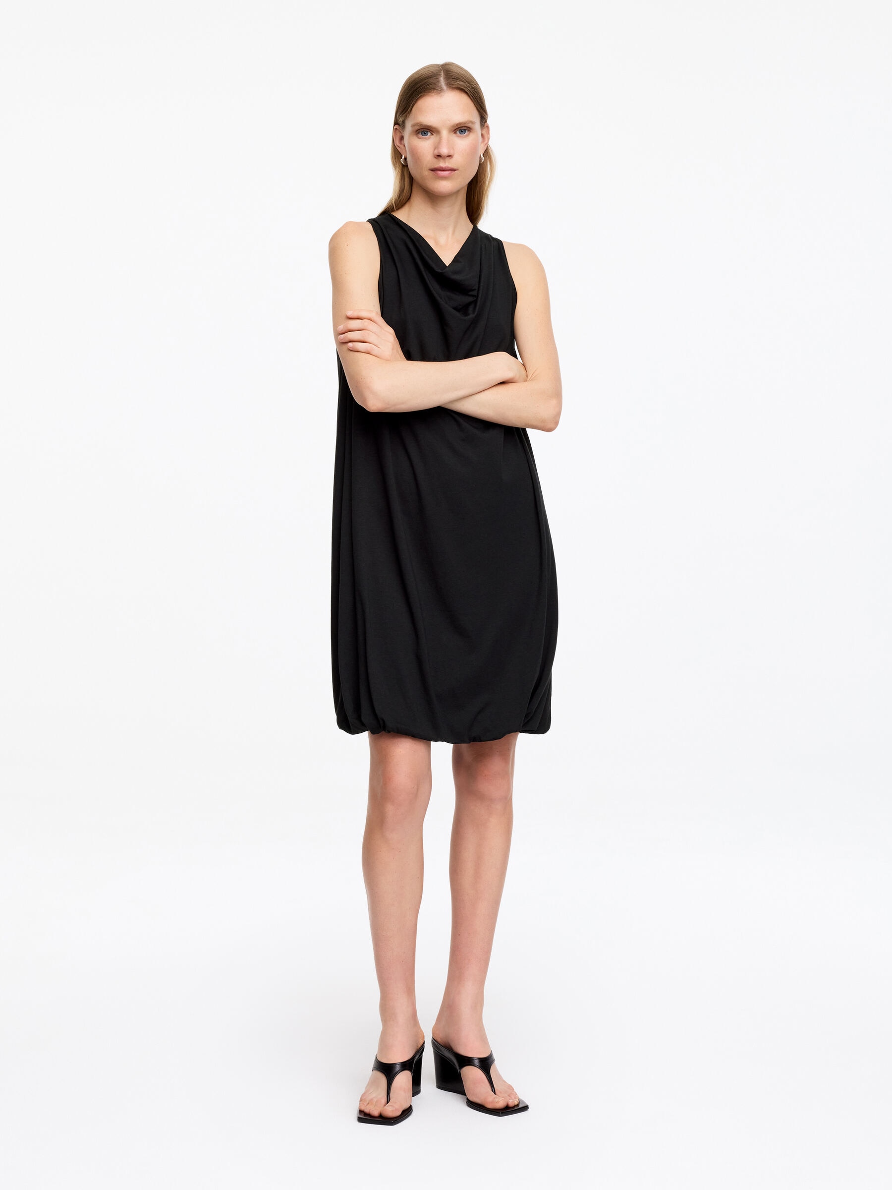 Draped Balloon Dress-#272627-19394