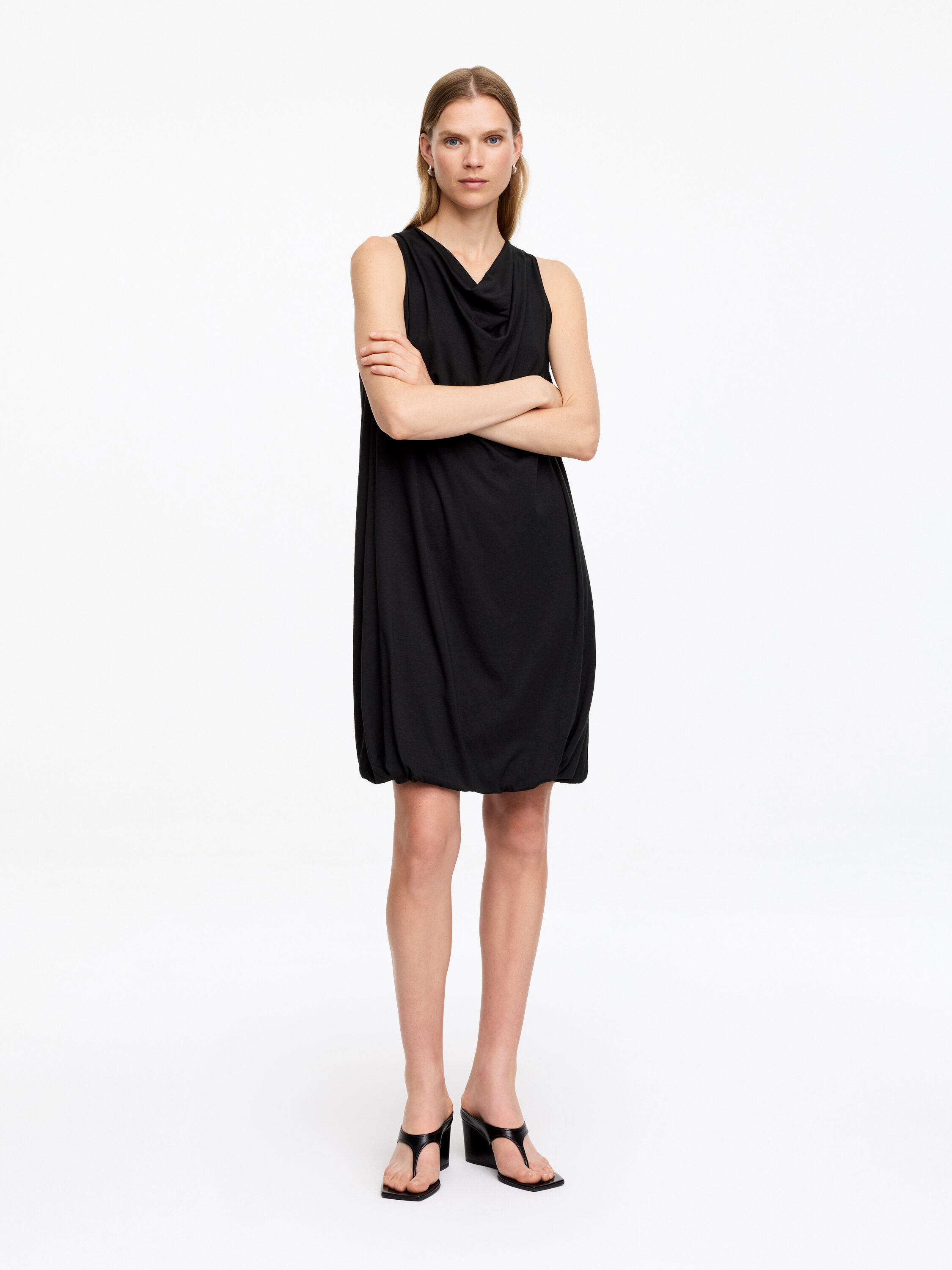 Draped Balloon Dress