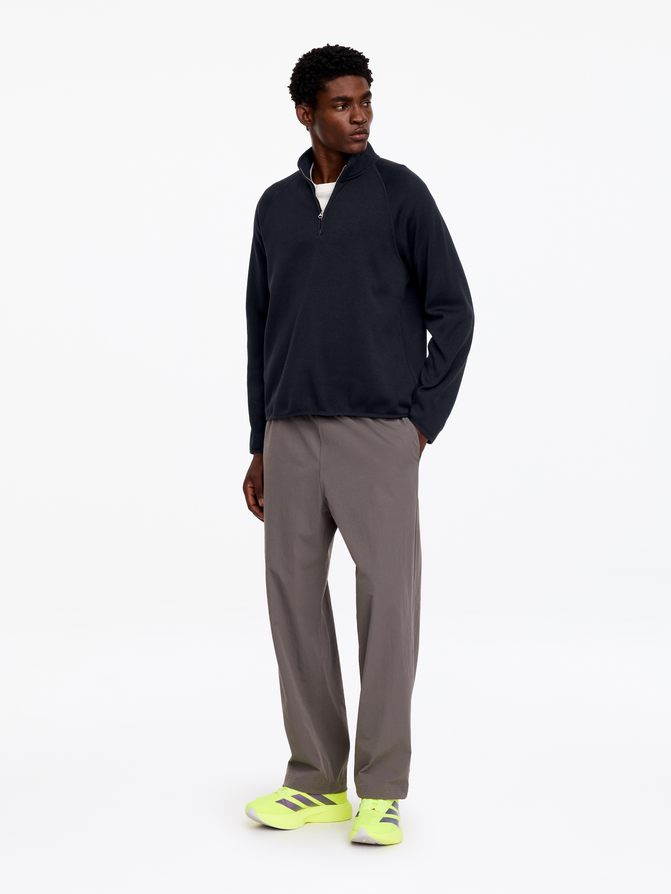 ARKET ACTIVE Half-Zip Jumper - Dark Navy - Regular fit - men - StillMedia/Lookbook - 3