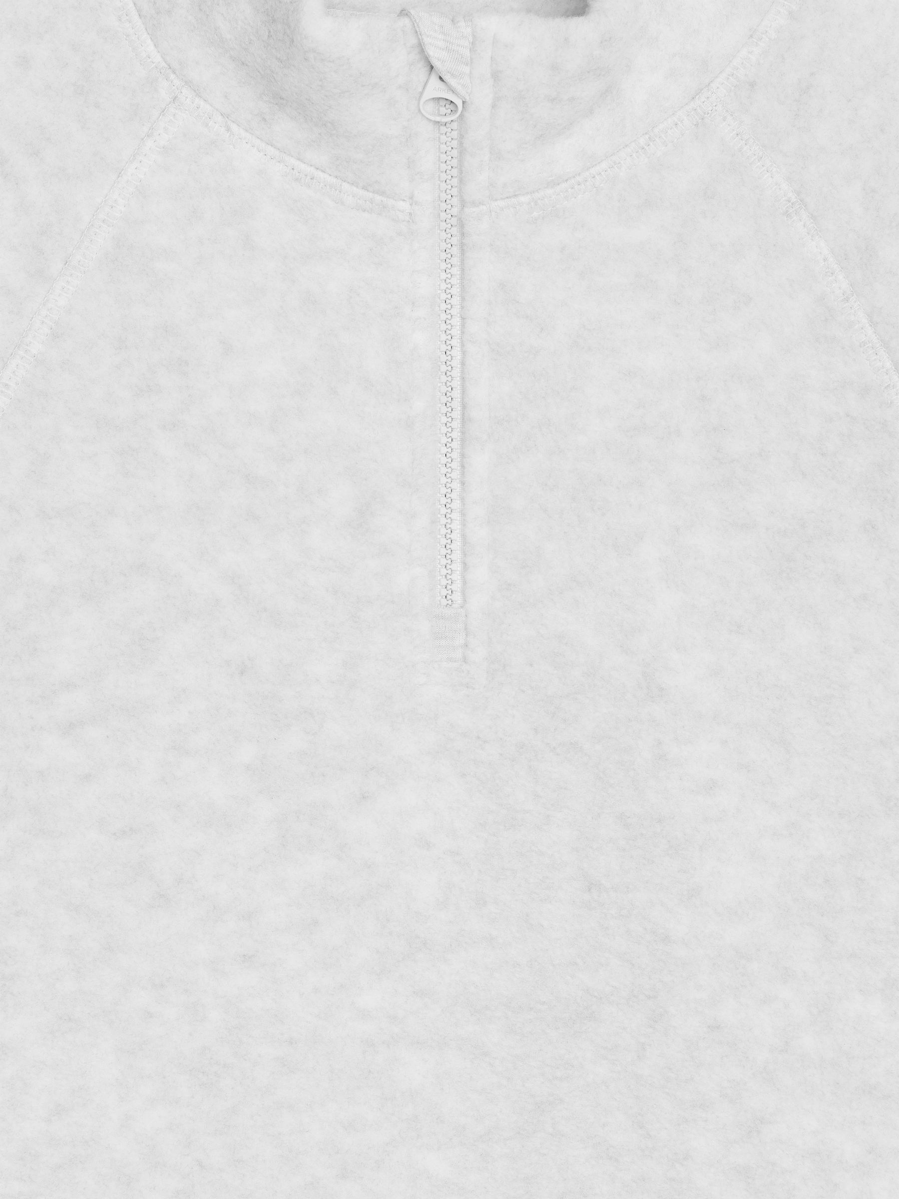 Half-Zip Fleece Sweatshirt - Grey Melange - Relaxed fit - Children - StillMedia/DescriptiveDetail - 3