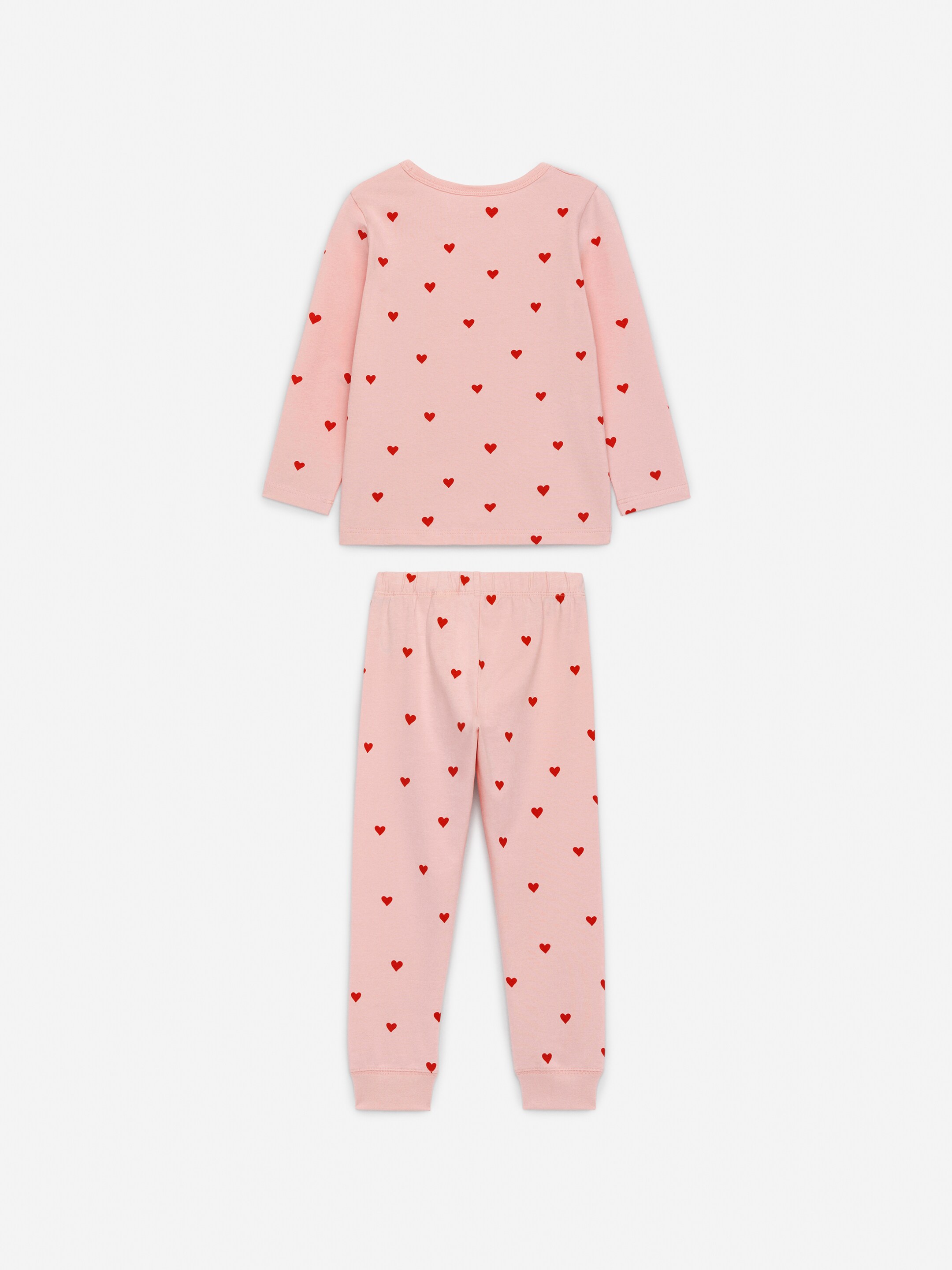 Visa större bild: Trikåpyjamas - Rosa/hjärtan - BARN | H&M SE 2