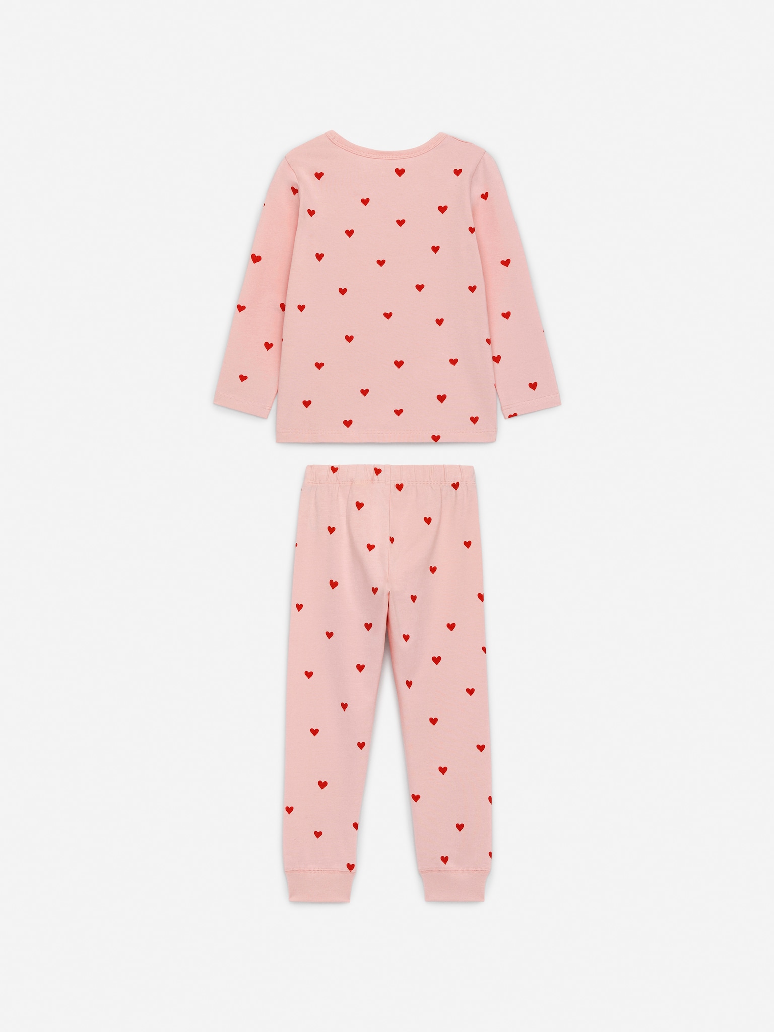 Jersey pyžamový set - Růžová/Srdce/lila/světle modrá/Světle modrozelená/Modrá/Bílá/Červená/krémová - 3