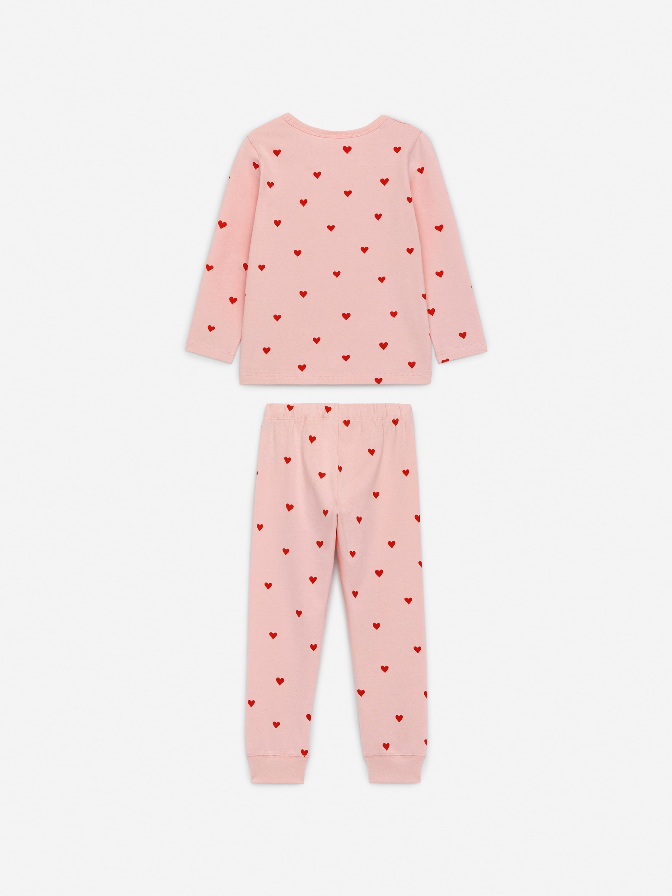 Jersey Pyjama Set - Pink/Hearts - Regular fit - Children - StillMedia/DescriptiveStillLife - 2