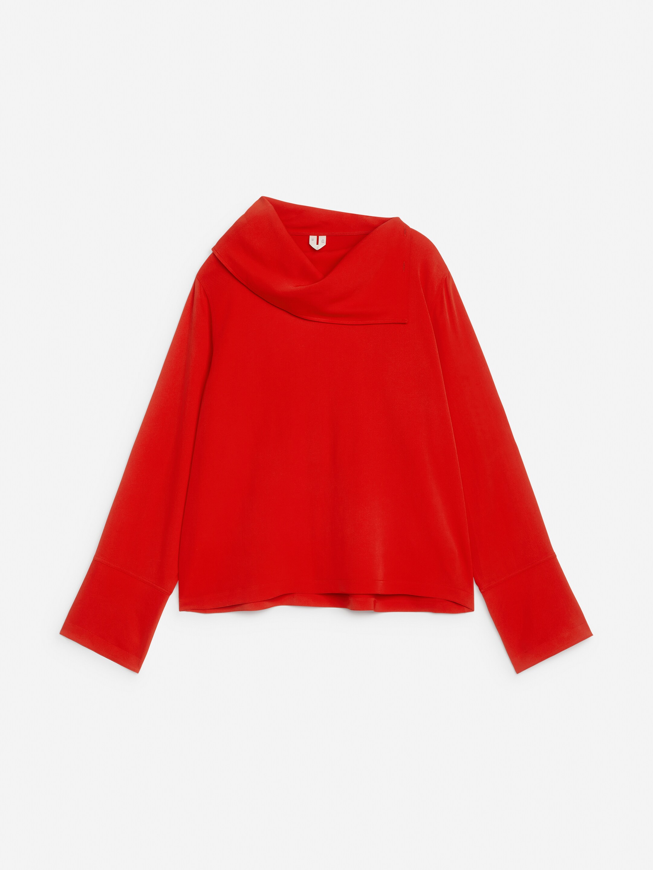Ingrandisci l'immagine: Fold-Collar Blouse - Red - DONNA | H&M CH 1