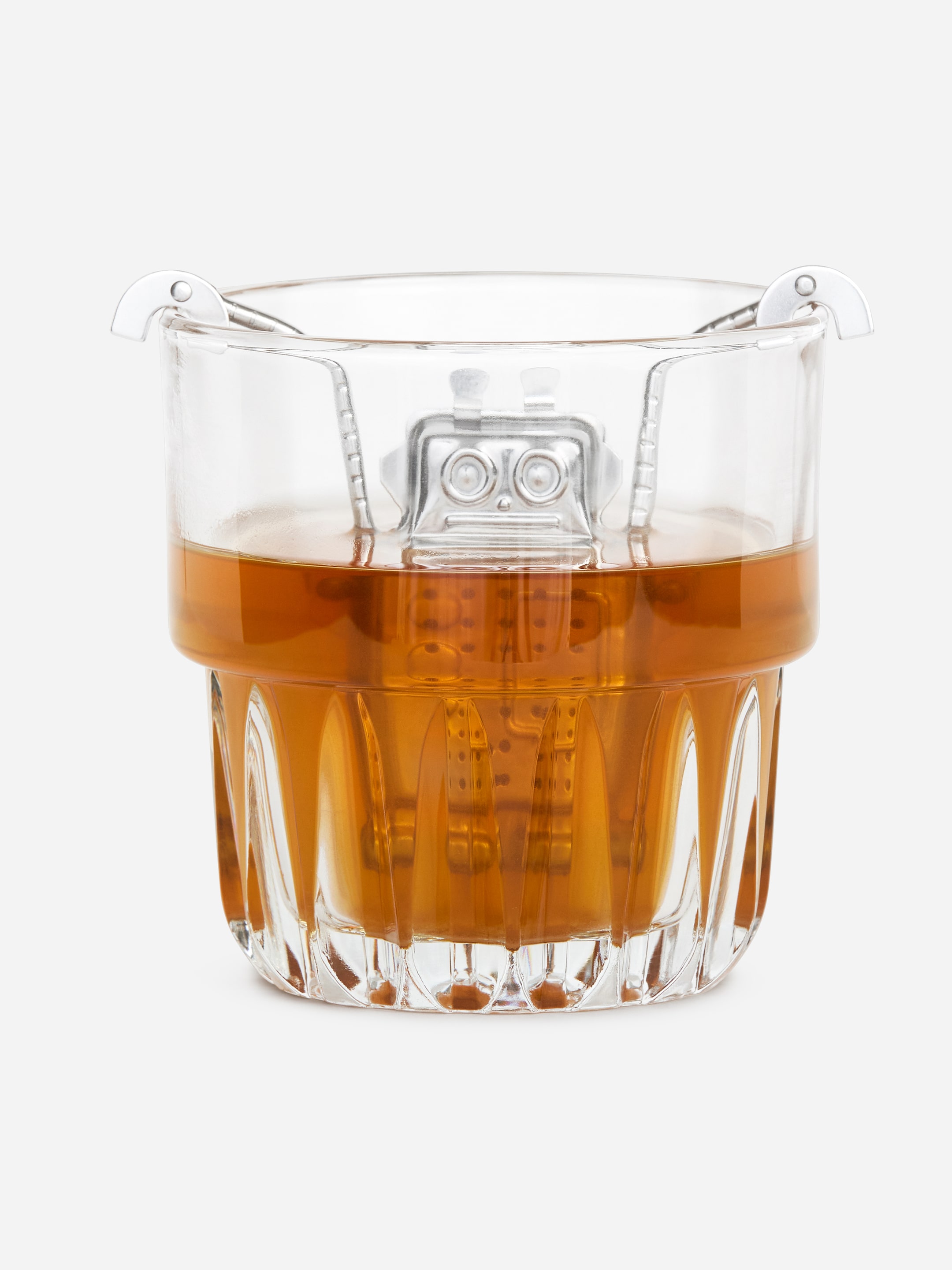 Kikkerland Design Robot Tea Infuser - Silver - homeware - StillMedia/DescriptiveStillLife - 1