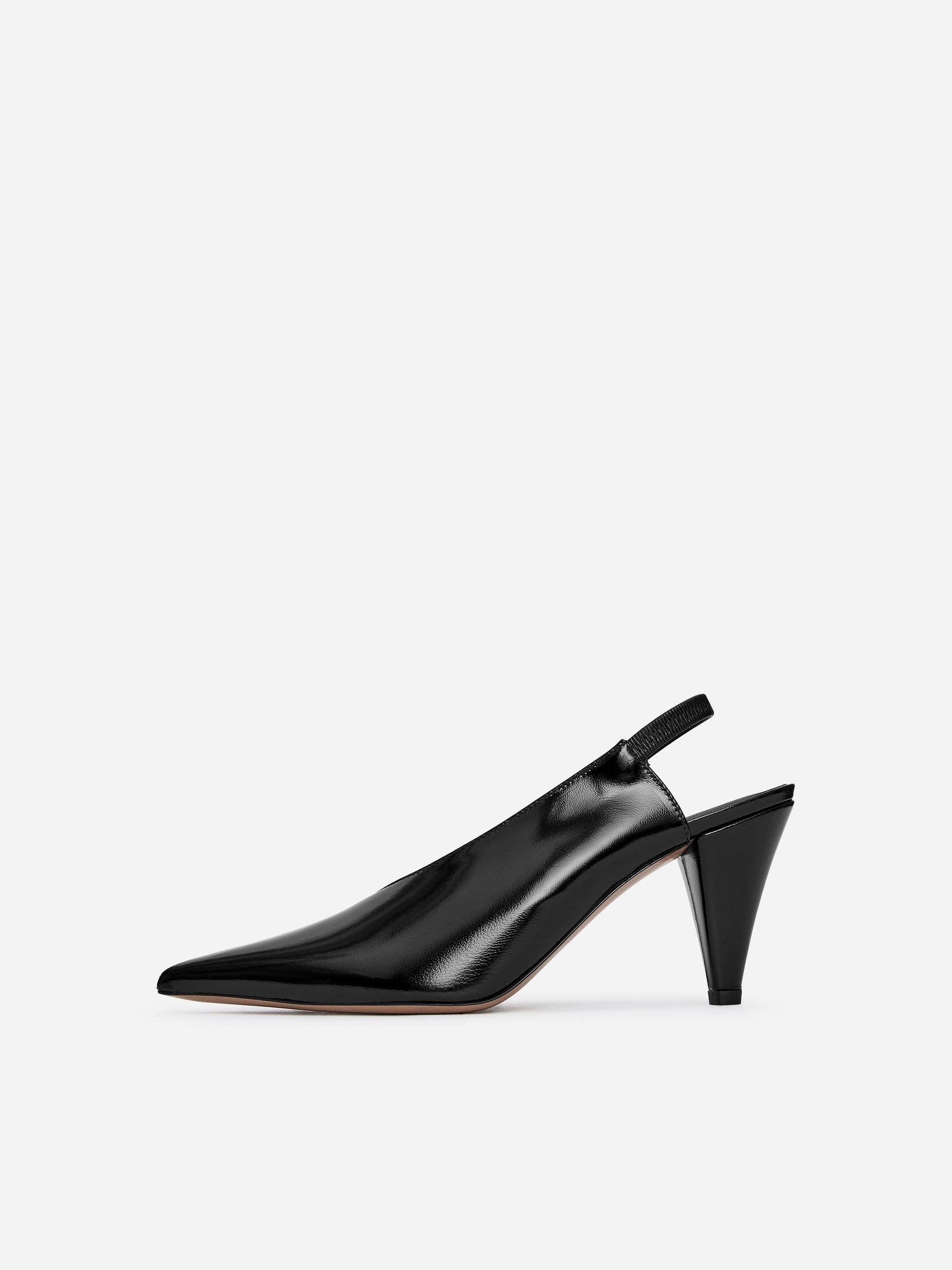 Slingback Leather Pumps - Black - Women - StillMedia/DescriptiveStillLife - 5