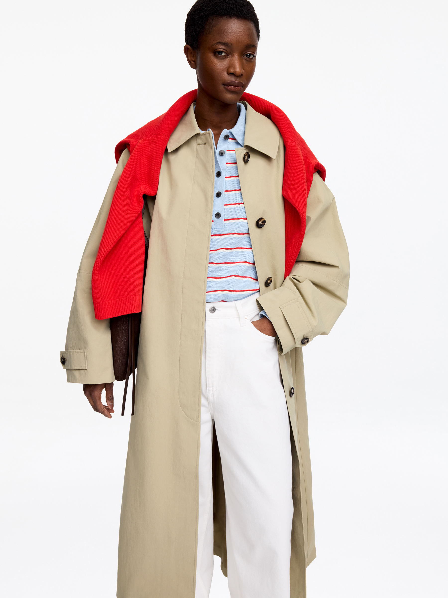 Car Coat - Beige - Oversized - Women - StillMedia/Lookbook - 3