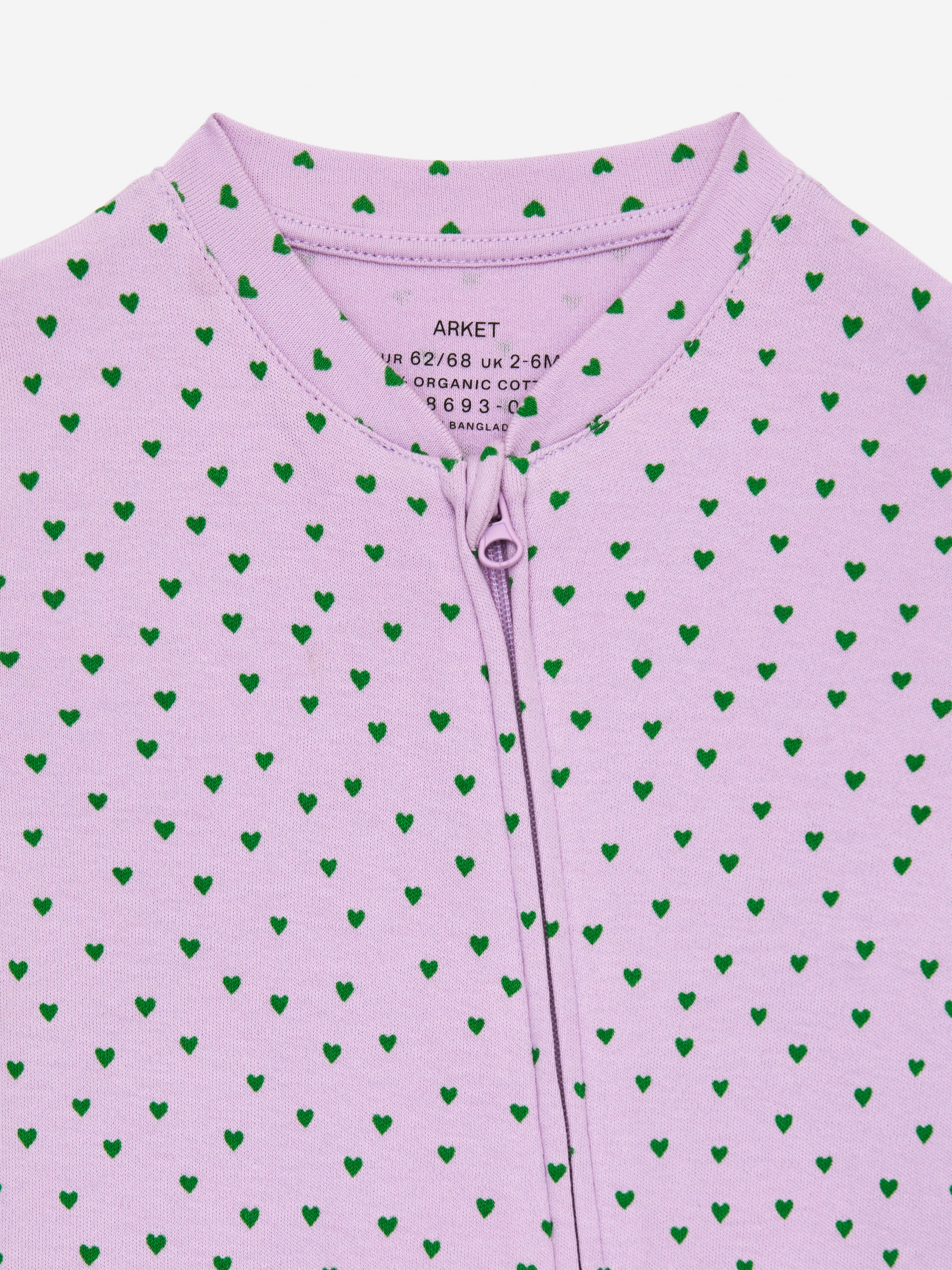 Pyjamas - Lila/gröna hjärtan - Regular fit - Children - StillMedia/DescriptiveDetail - 3