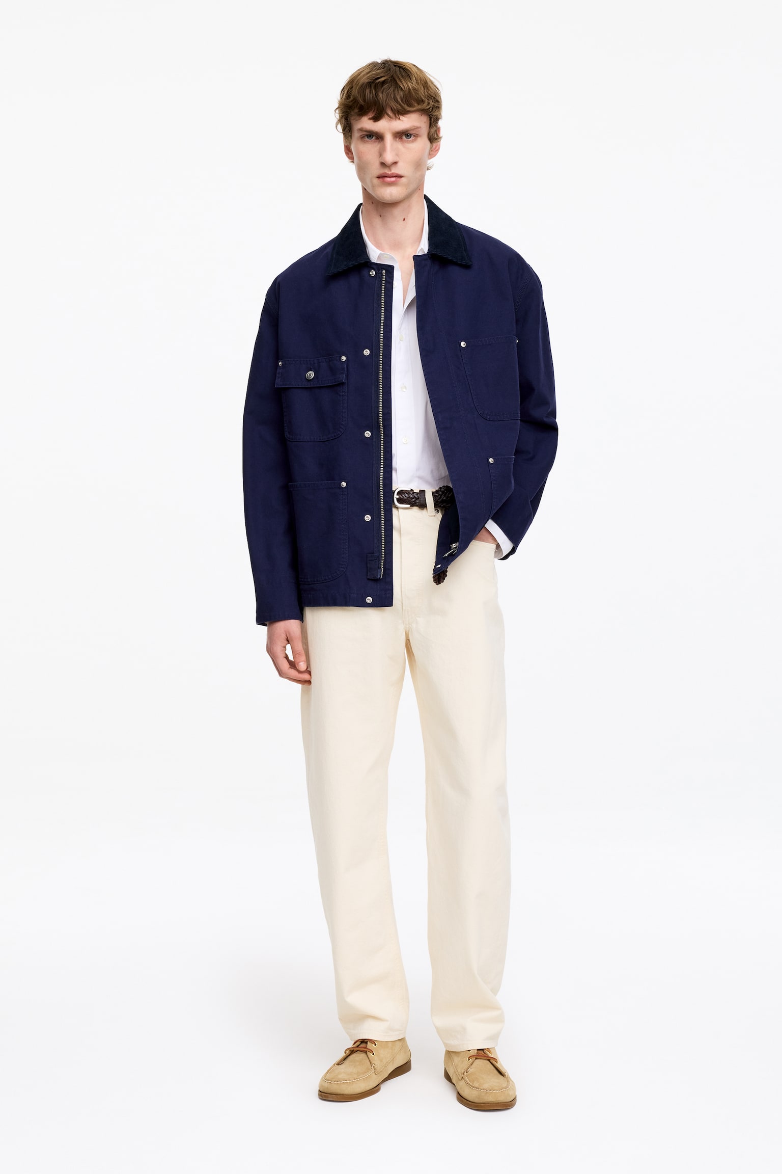 CREEK Relaxed Barrel Jeans - Ecru/Blå - 1