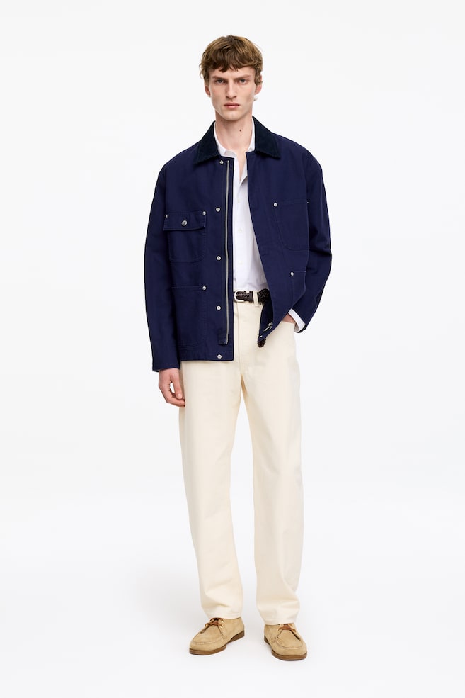 Vaqueros de pierna de barril relaxed fit CREEK - Crudo/Azul - 1