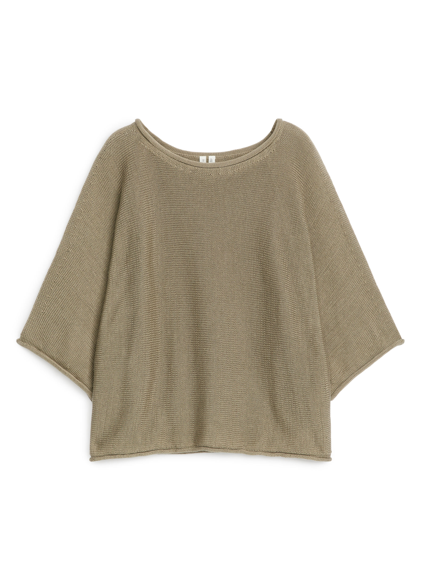 Knitted Cotton Jumper - Dark Beige - Loose fit - Women - StillMedia/DescriptiveStillLife - 1