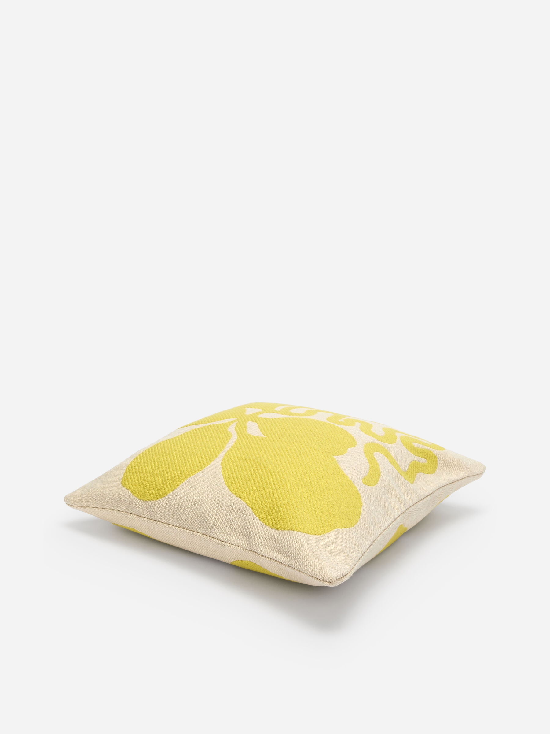 Cotton Wool Cushion Cover 50 x 50 cm - Off White/Yellow - Homeware - StillMedia/DescriptiveStillLife - 2