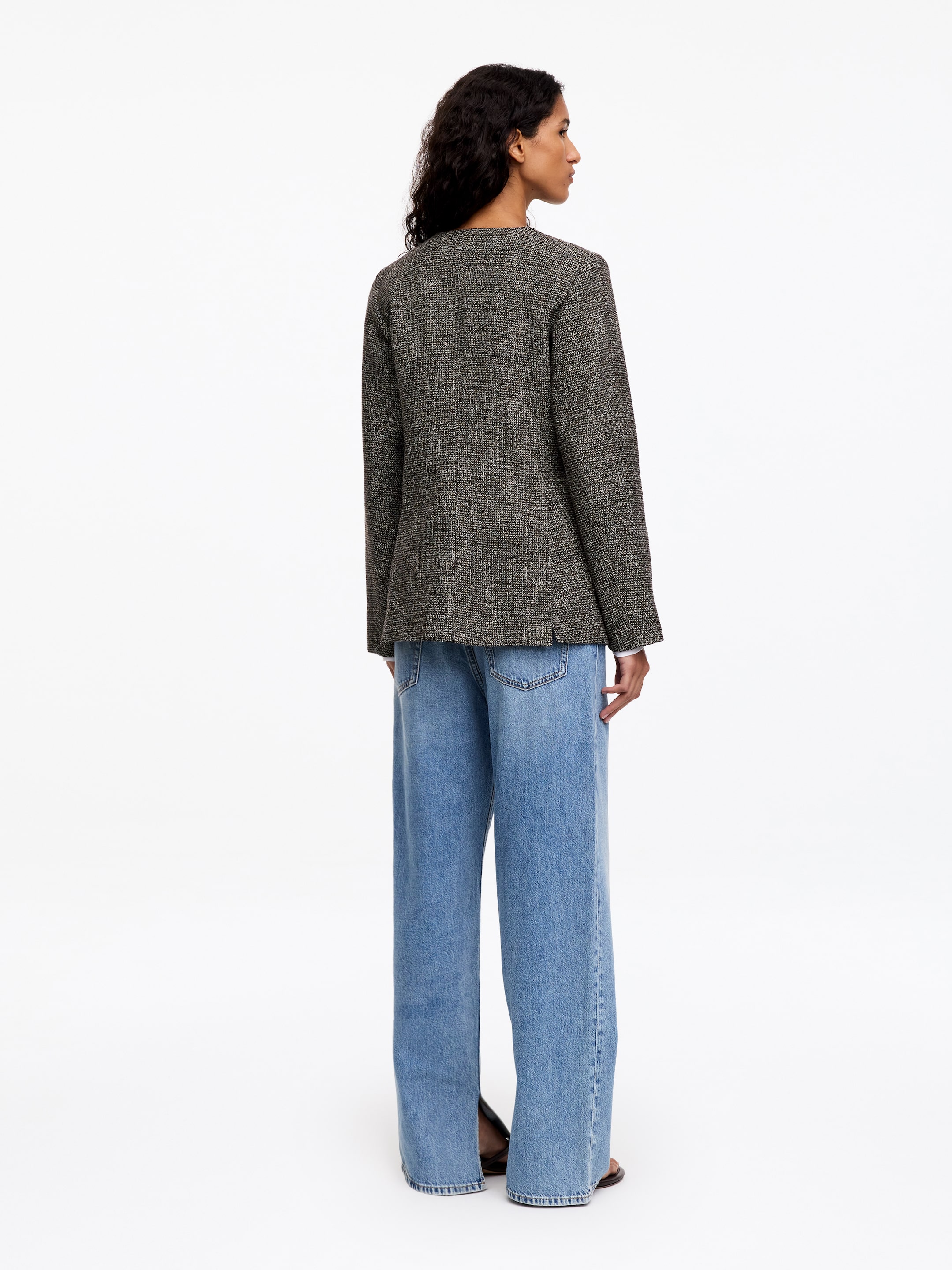 Wool-Cotton Blend Utility Jacket - Dark Mole - Regular fit - women - StillMedia/Lookbook - 2