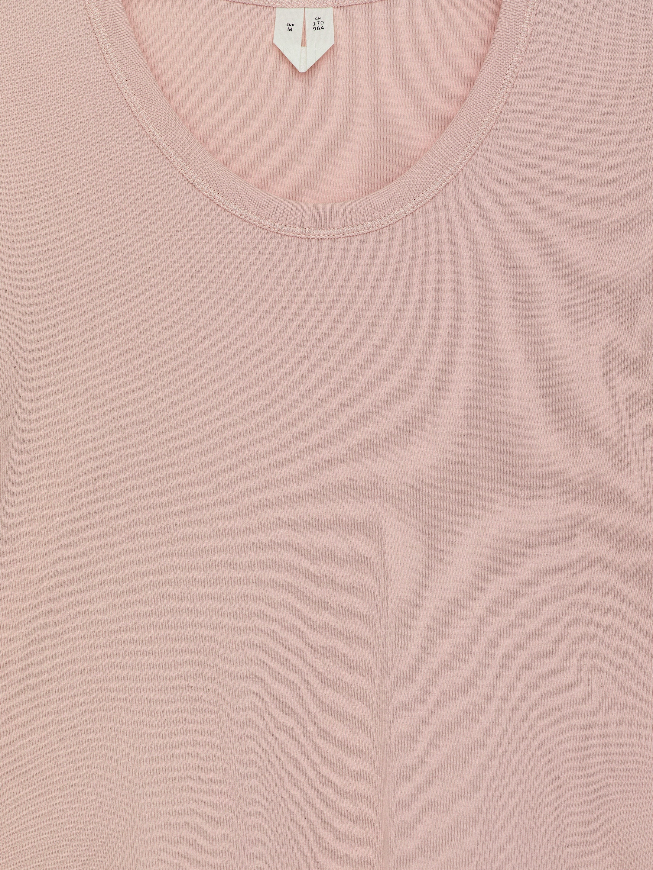 Größeres Bild anzeigen: Geripptes T-Shirt - Blasses Pfirsichrosa - Ladies | H&M AT 6