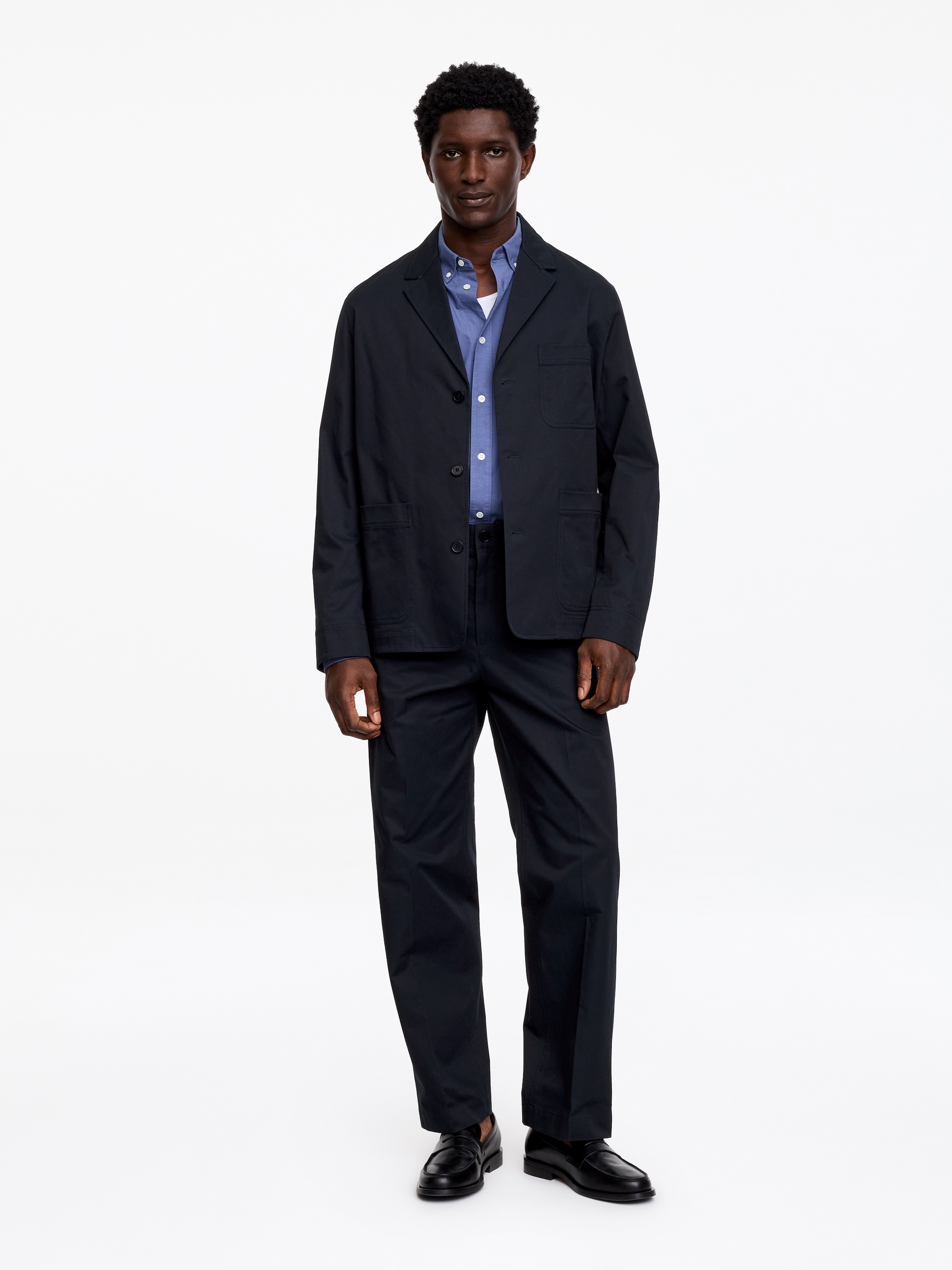 Blazer aus Baumwolltwill-#272930-18627