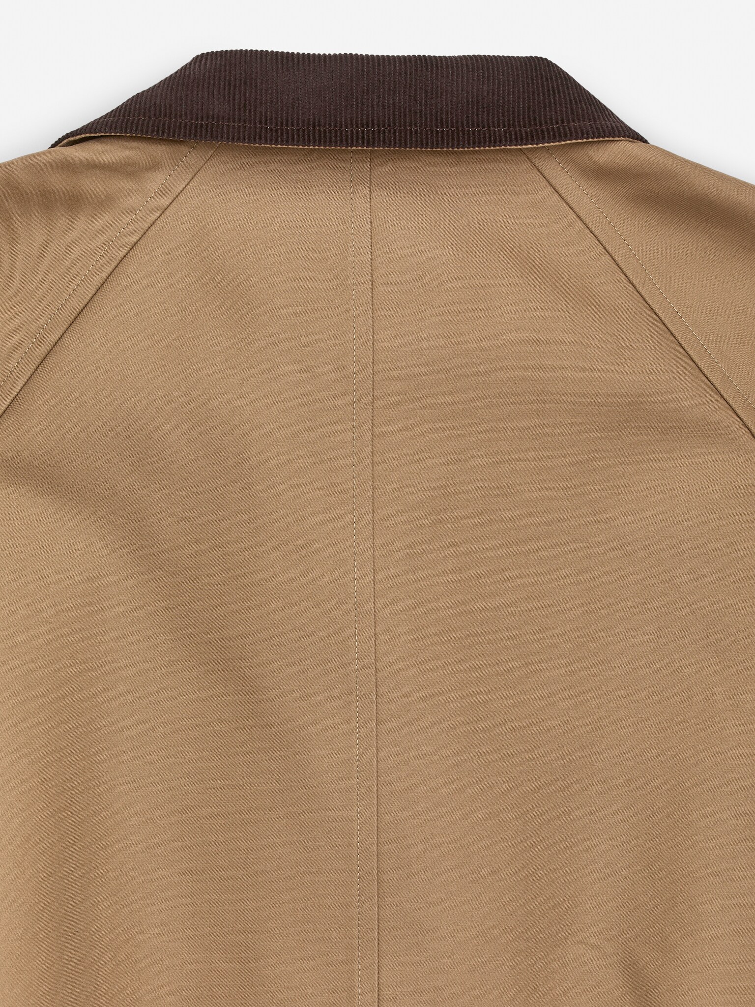 Veste en coton doublée - Beige foncé/Marron foncé - 3
