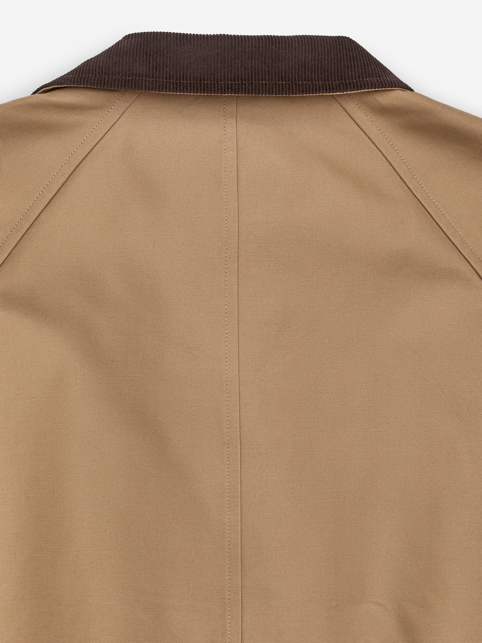 Veste en coton doublée - Beige foncé/Marron foncé - 4