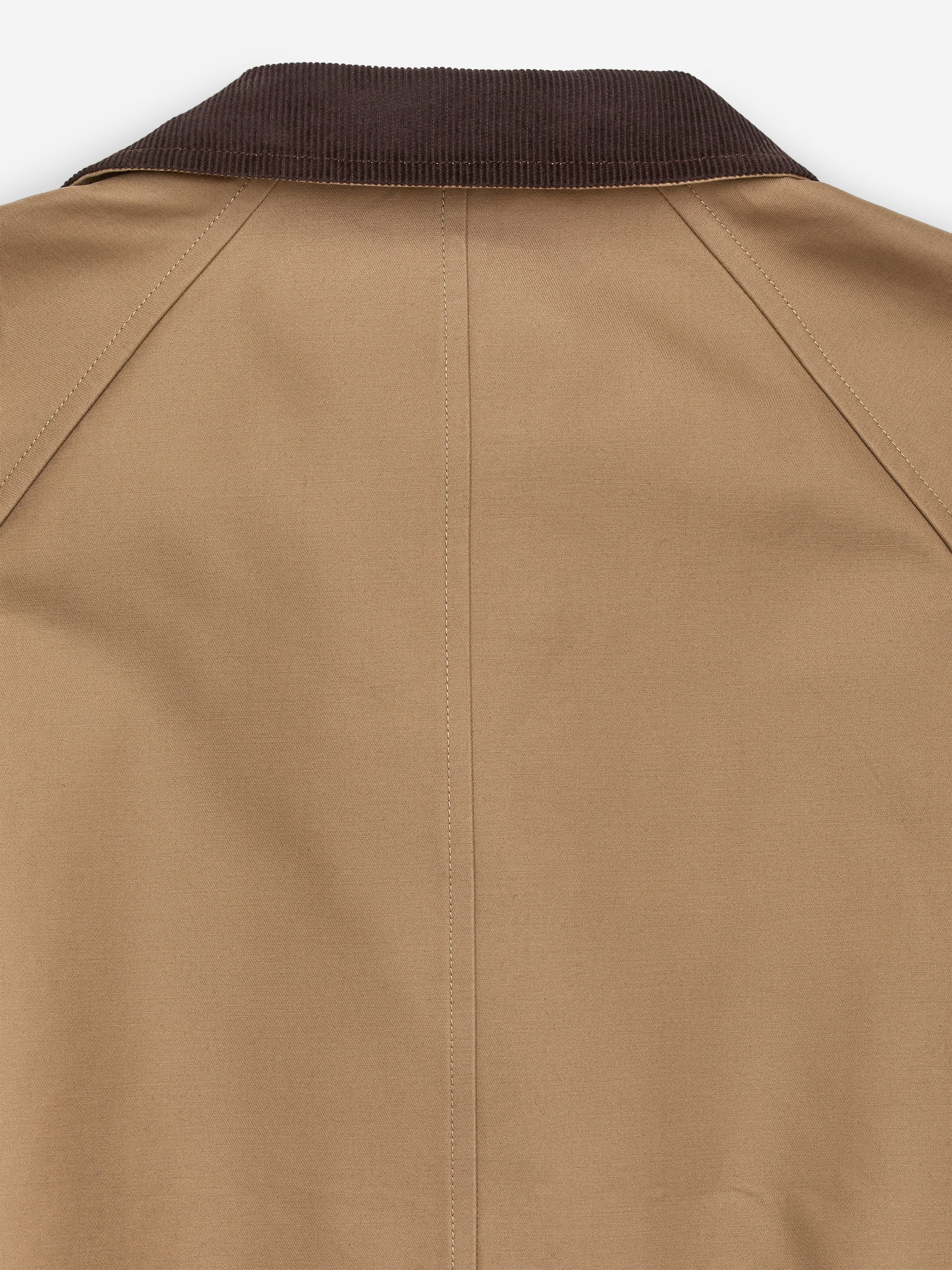 Corduroy-Collar Jacket - Dark Beige - Loose fit - Women - StillMedia/DescriptiveDetail - 3