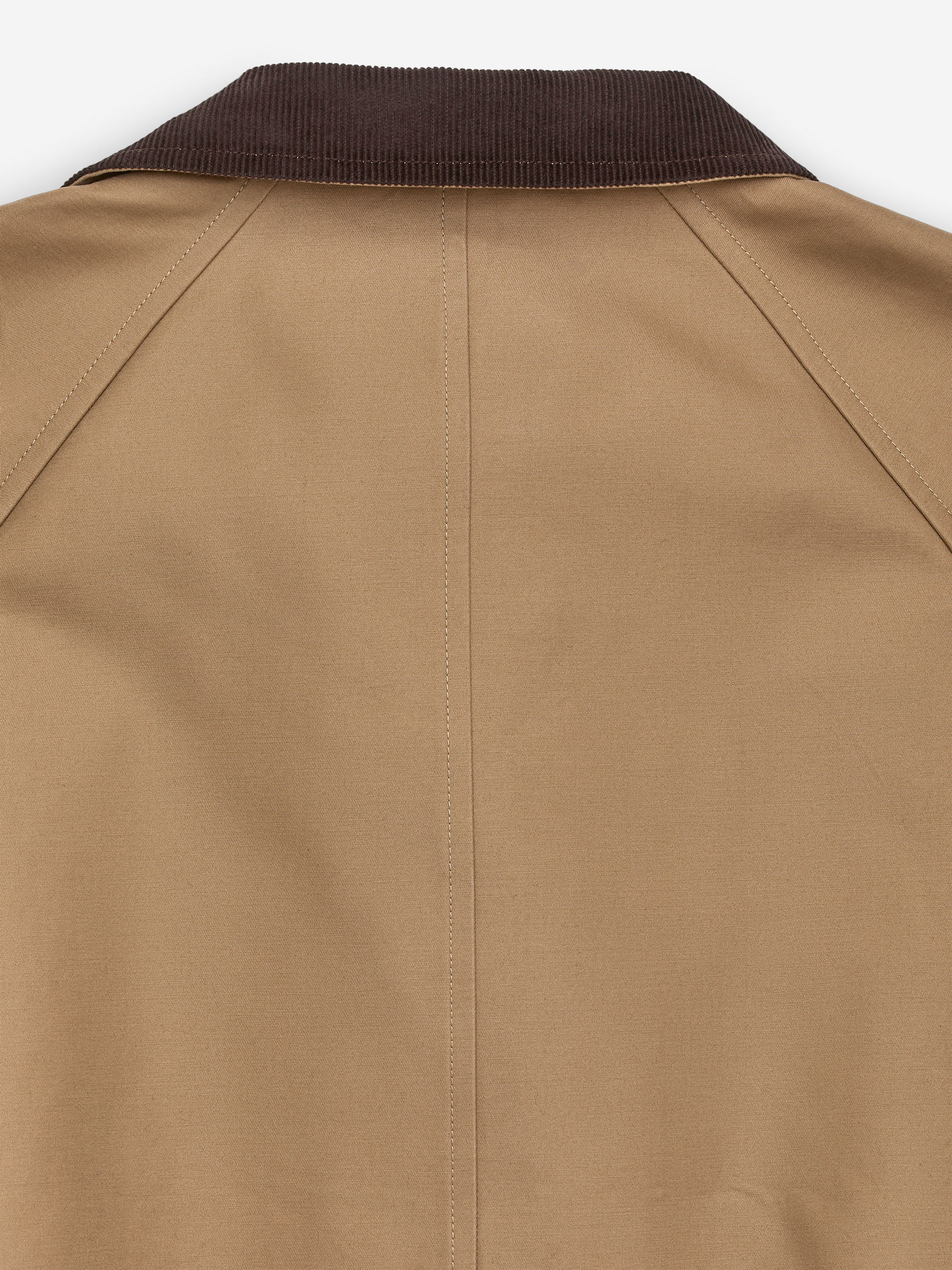 Lined Cotton Jacket - Dark Beige - Loose fit - Women - StillMedia/DescriptiveDetail - 3