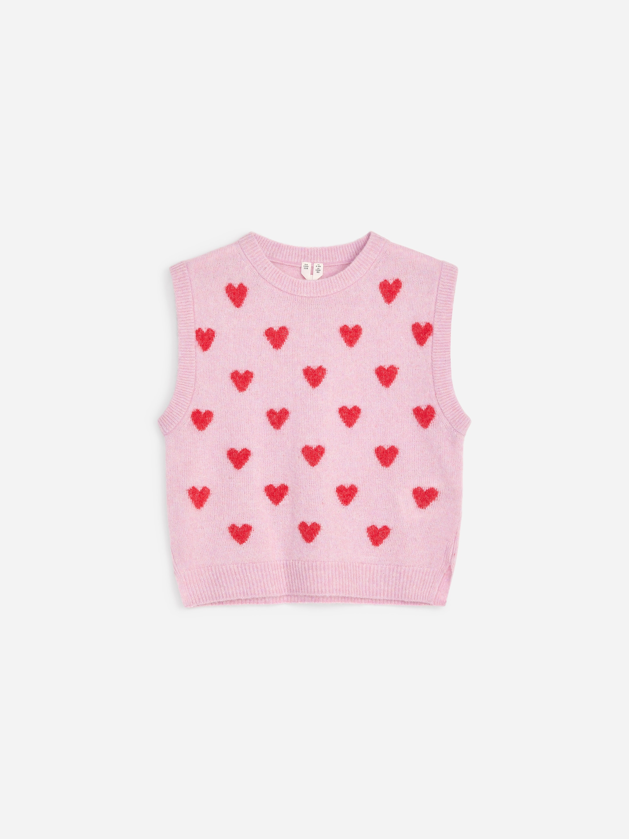 Wool Blend Vest-Red-19750