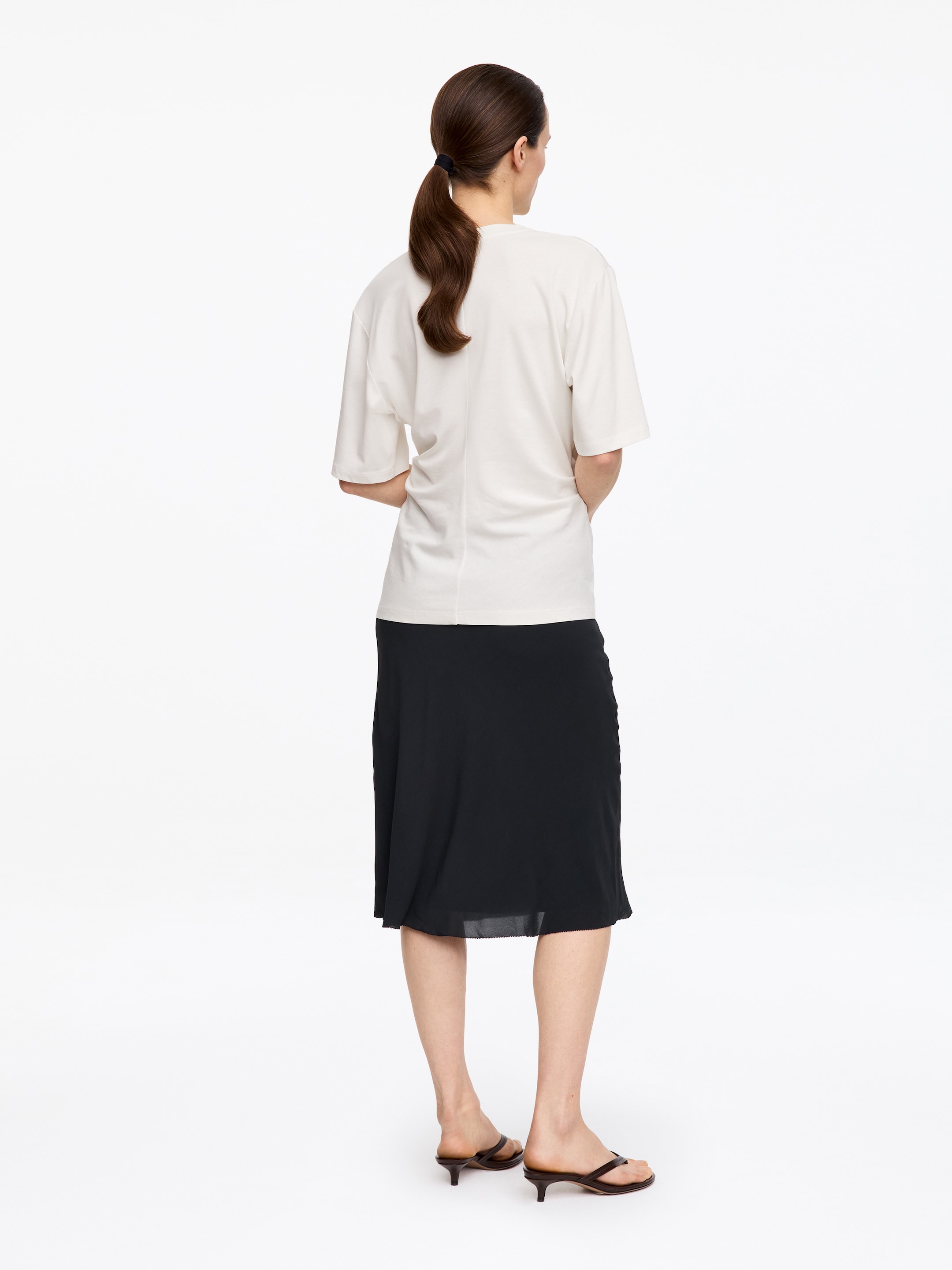 Draped T-Shirt - White - Regular fit - Women - StillMedia/Lookbook - 10